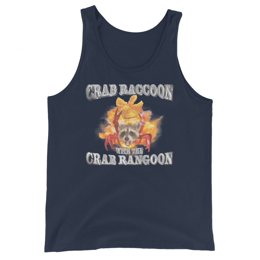 Crab Raccoon With the Crab Rangoon Unisex Tank Top