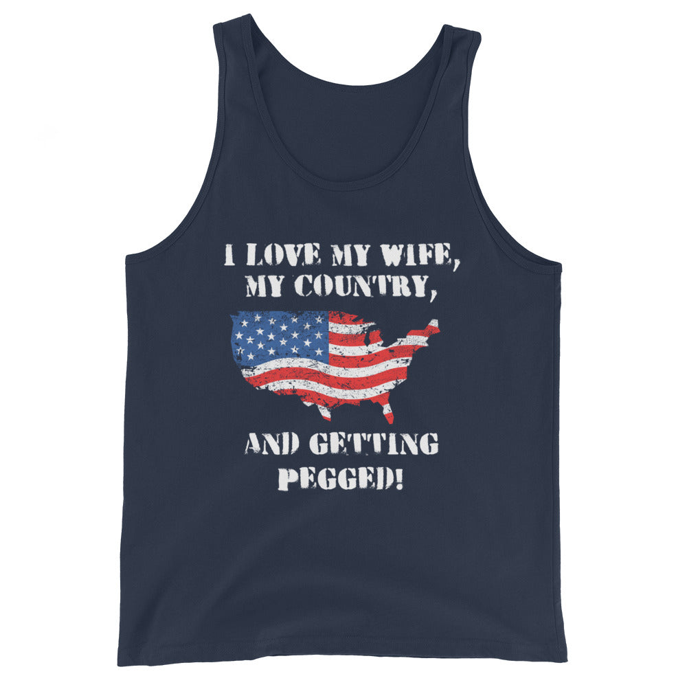 I Love My Country Unisex Tank Top