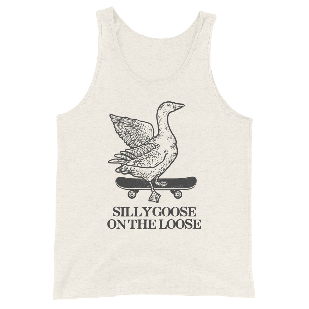 Silly Goose on the Loose Unisex Tank Top