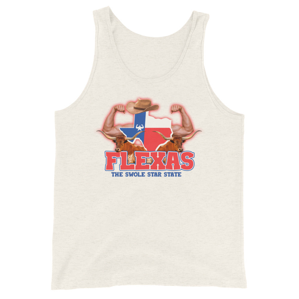 Flexas (The Swole Star State) Unisex Tank Top