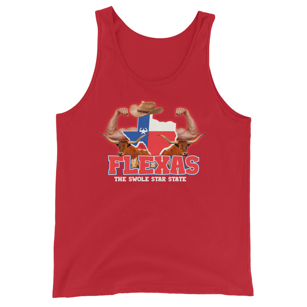 Flexas (The Swole Star State) Unisex Tank Top