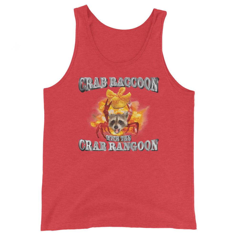 Crab Raccoon With the Crab Rangoon Unisex Tank Top