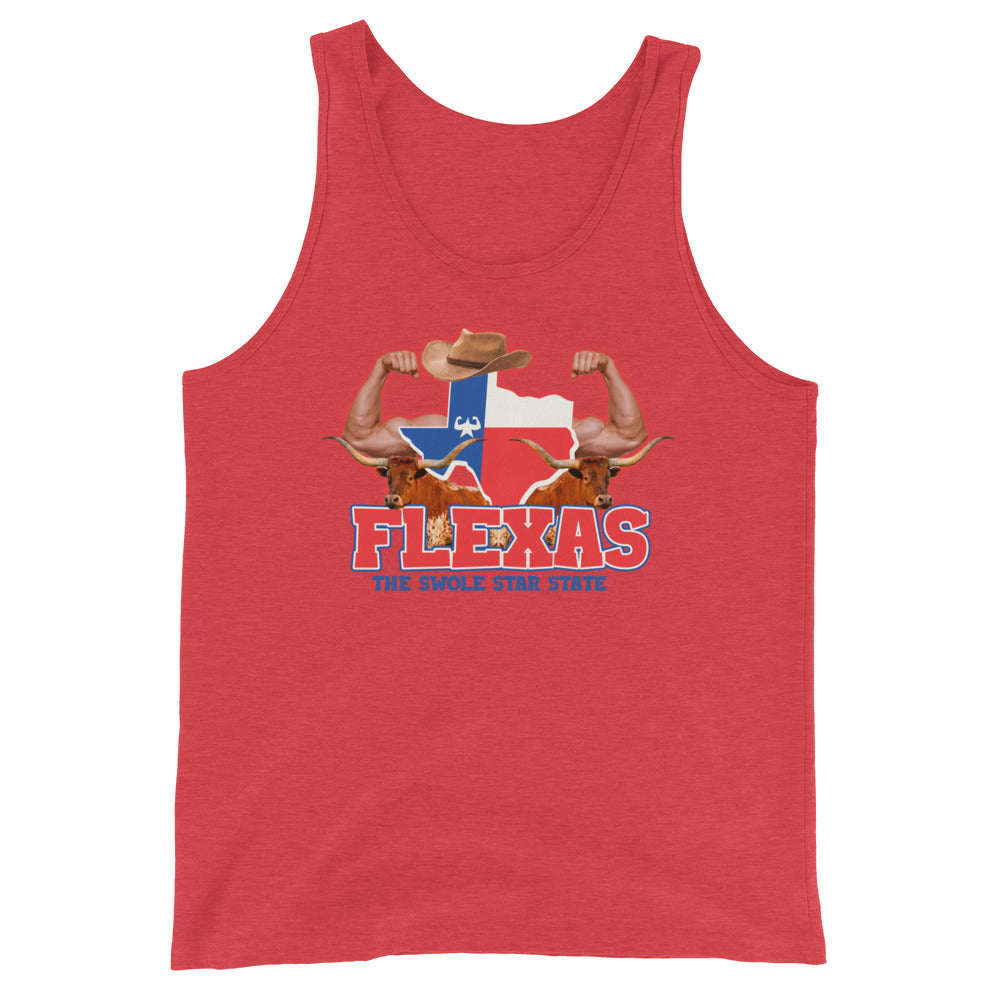 Flexas (The Swole Star State) Unisex Tank Top