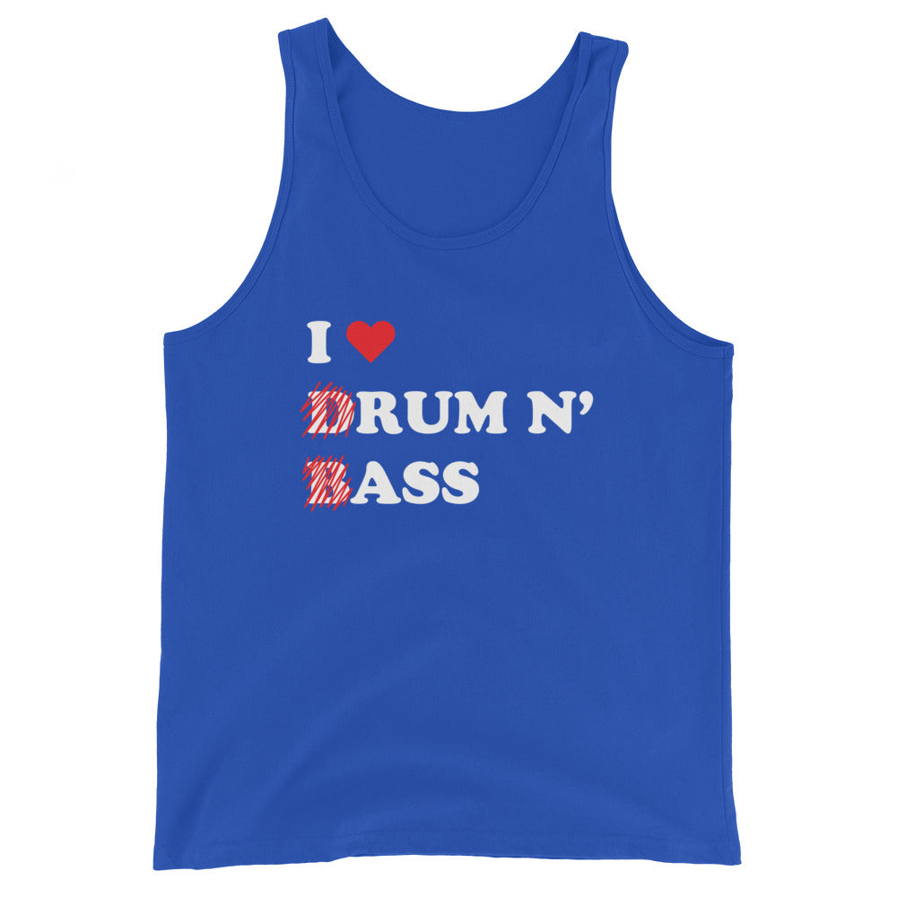 I Heart Drum & Bass Unisex Tank Top