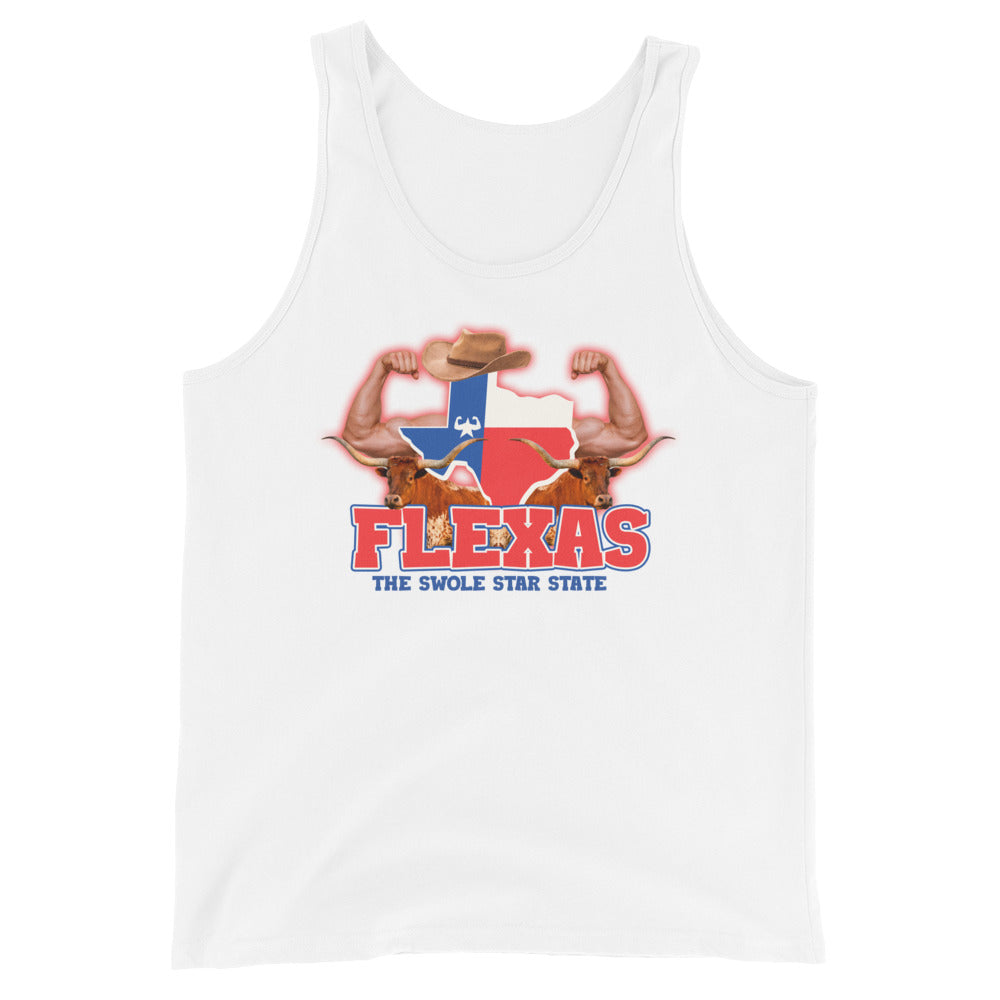 Flexas (The Swole Star State) Unisex Tank Top