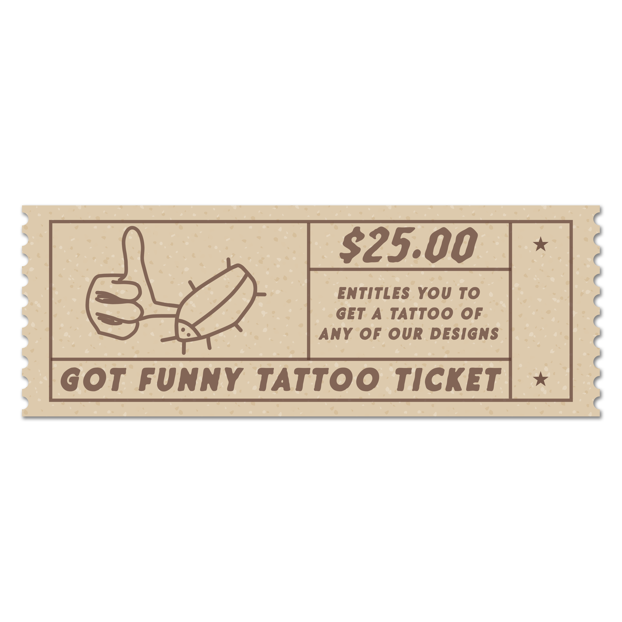 Got Funny Tattoo Ticket