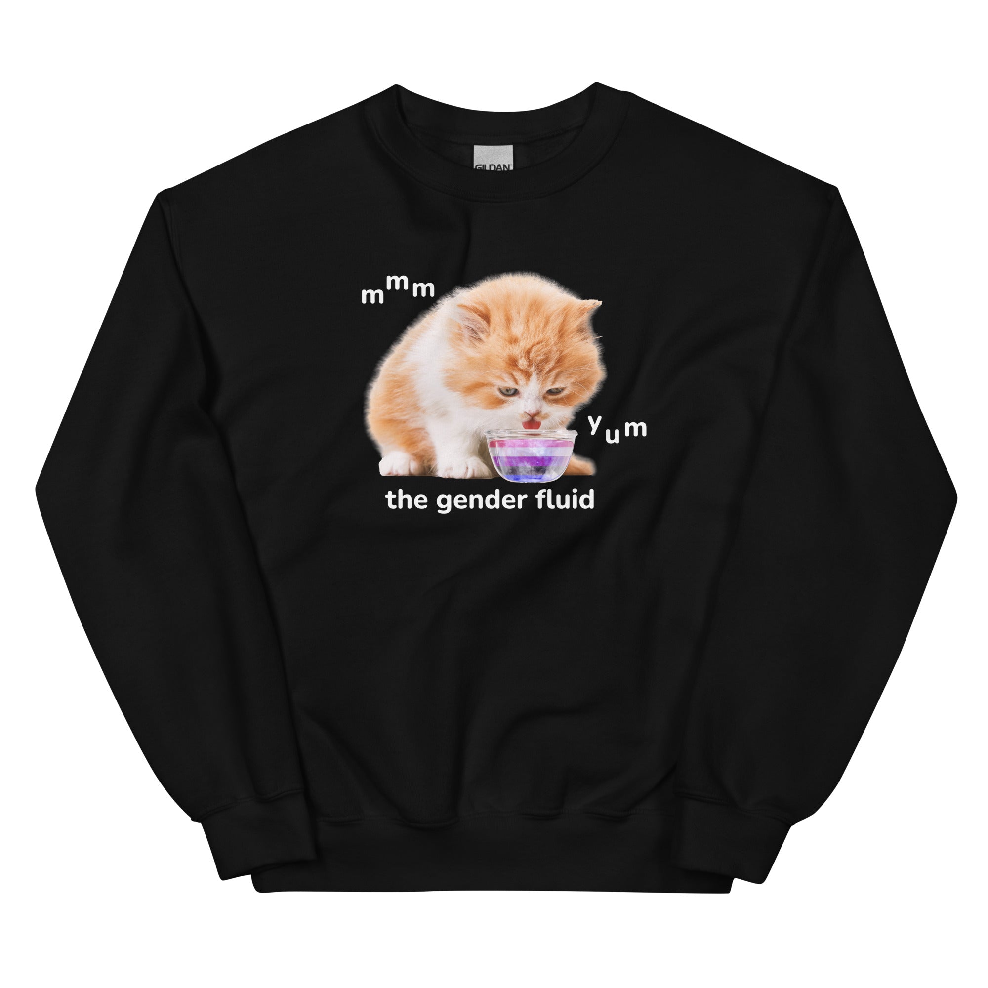 mmm yum the gender fluid Unisex Sweatshirt