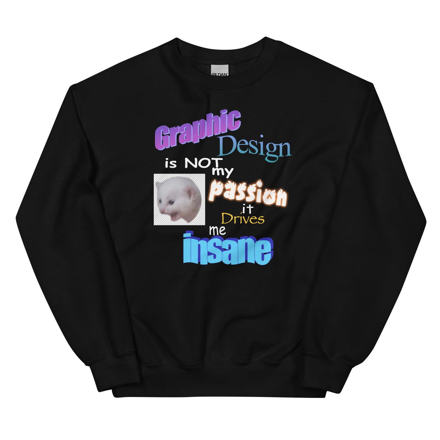 Graphic Design is NOT My Passion Unisex Sweatshirt
