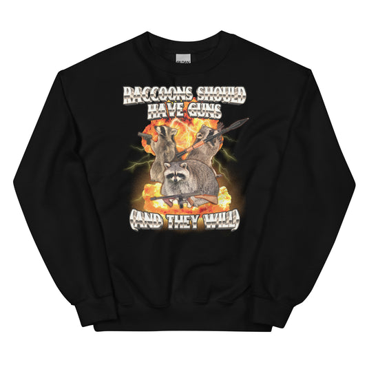 Raccoons Should Have Guns Unisex Sweatshirt