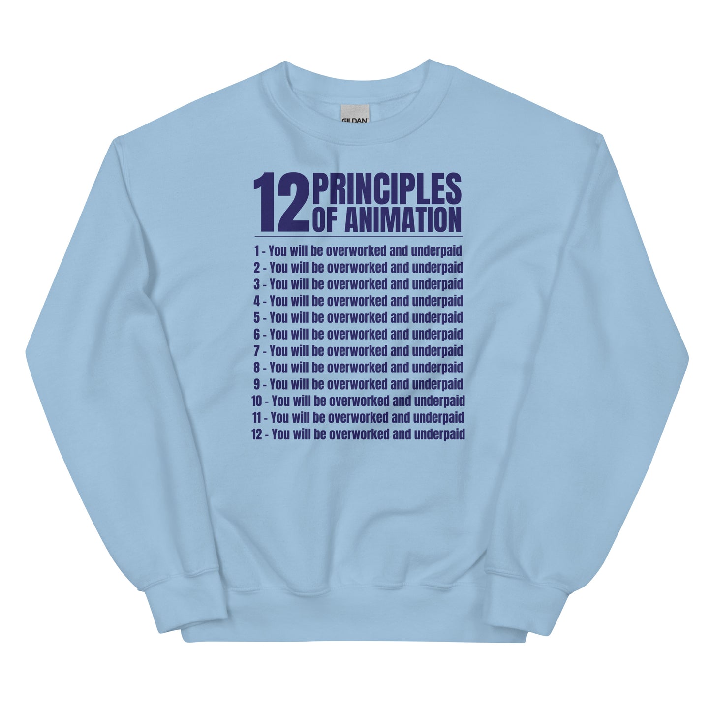 12 Principles of Animation Unisex Sweatshirt