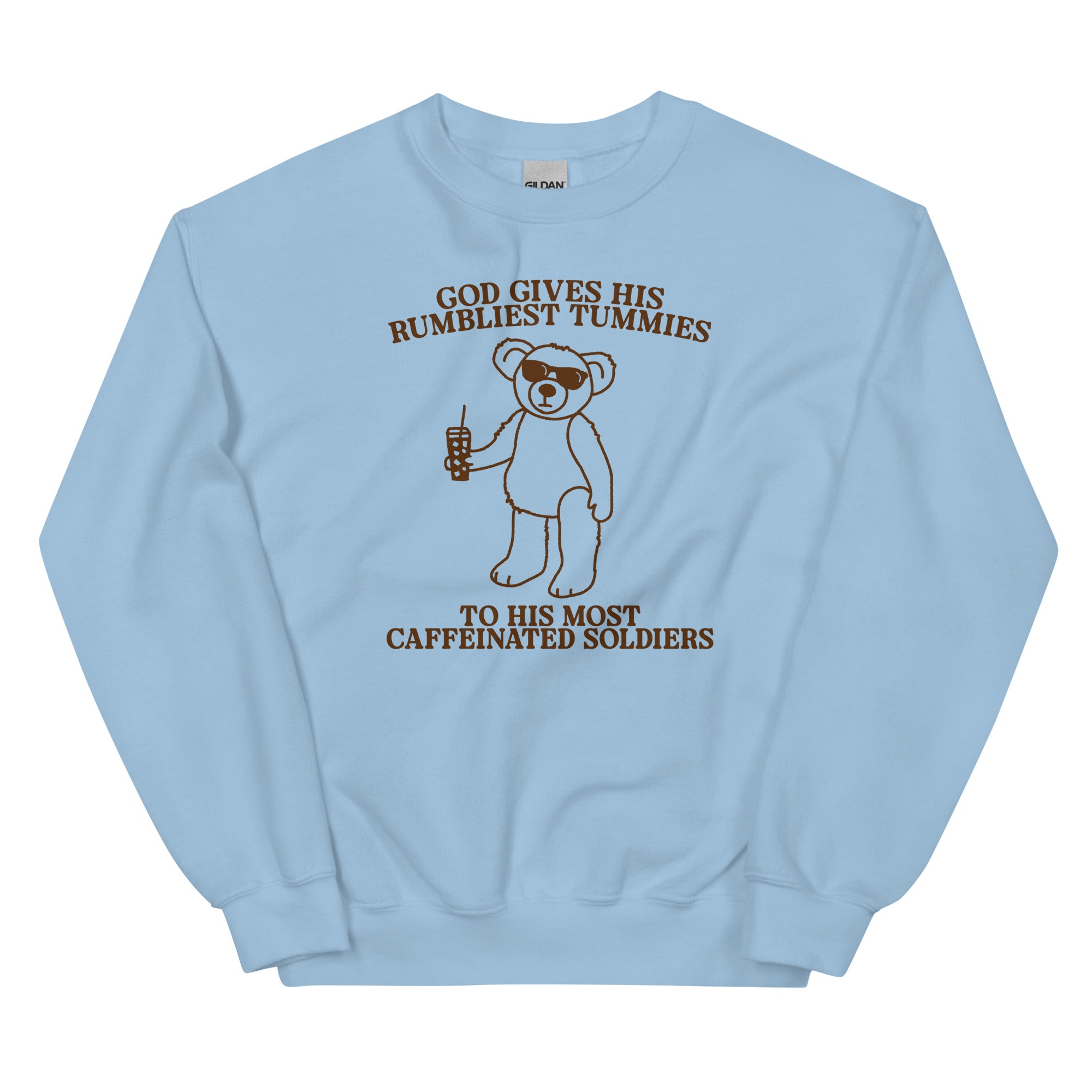 Rumbliest Tummies (Caffeinated Soldiers) Unisex Sweatshirt