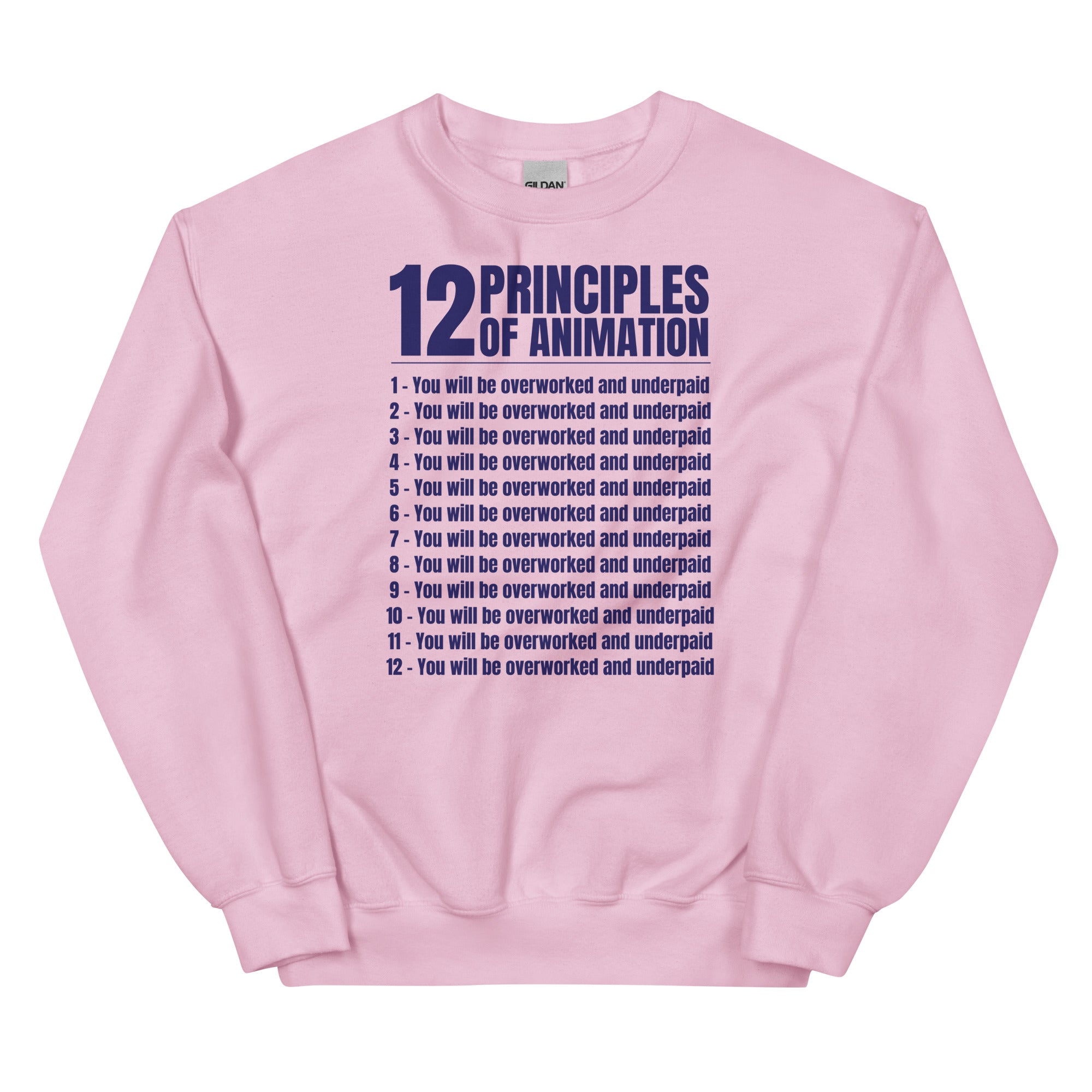 12 Principles of Animation Unisex Sweatshirt