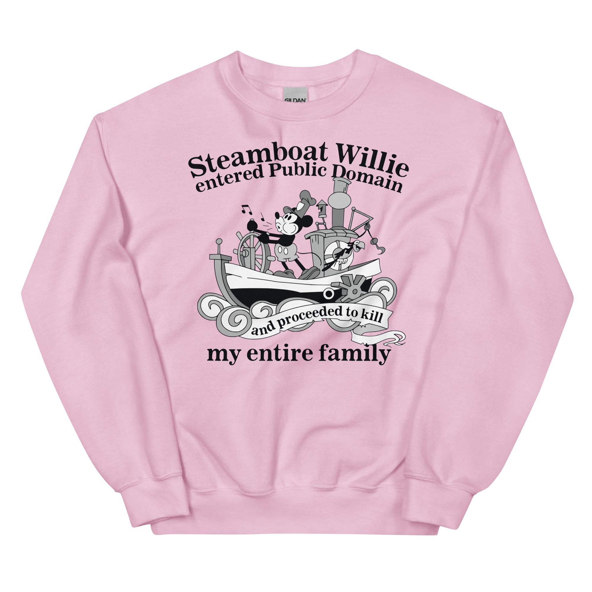 Steamboat Willie Entered Public Domain Unisex Sweatshirt