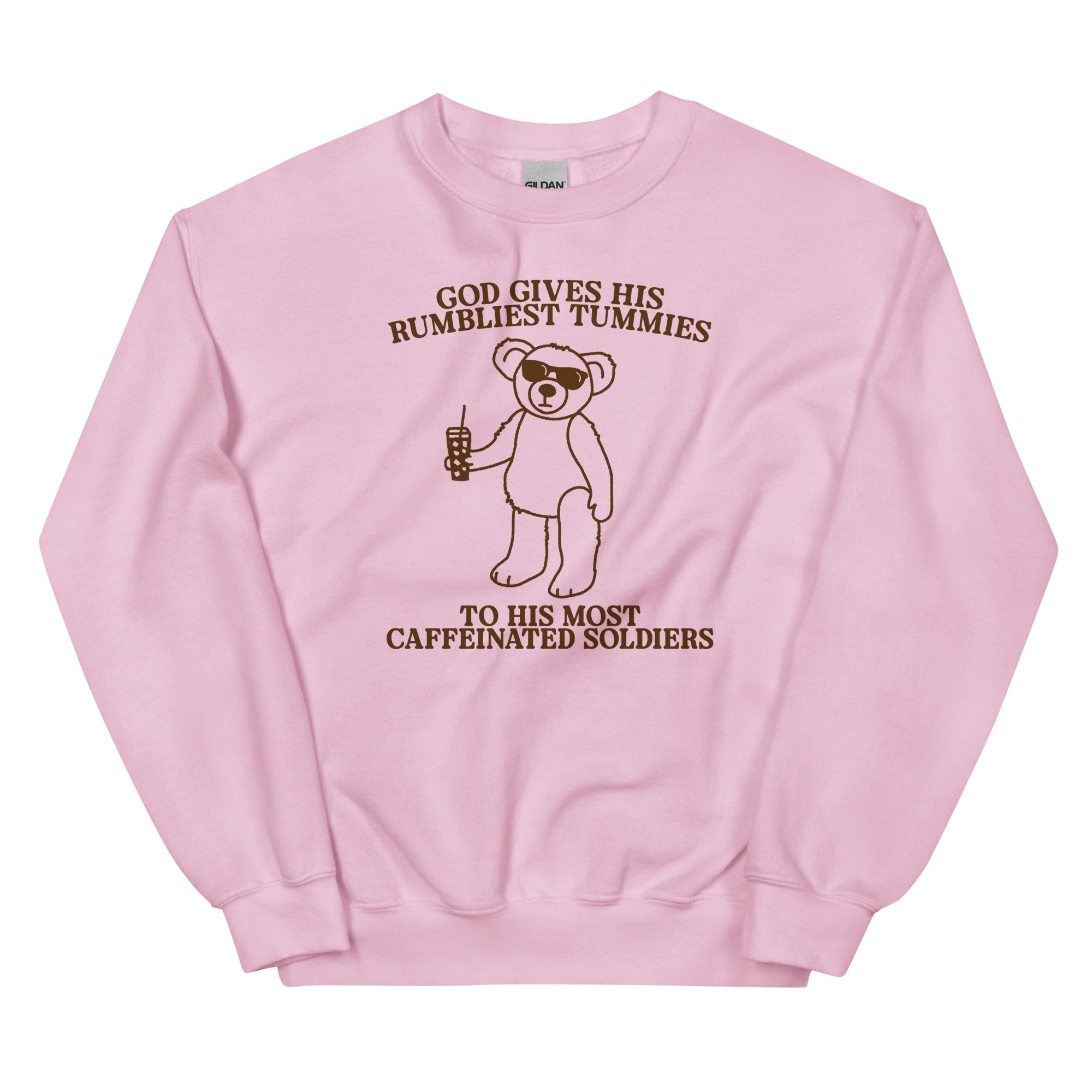 Rumbliest Tummies (Caffeinated Soldiers) Unisex Sweatshirt