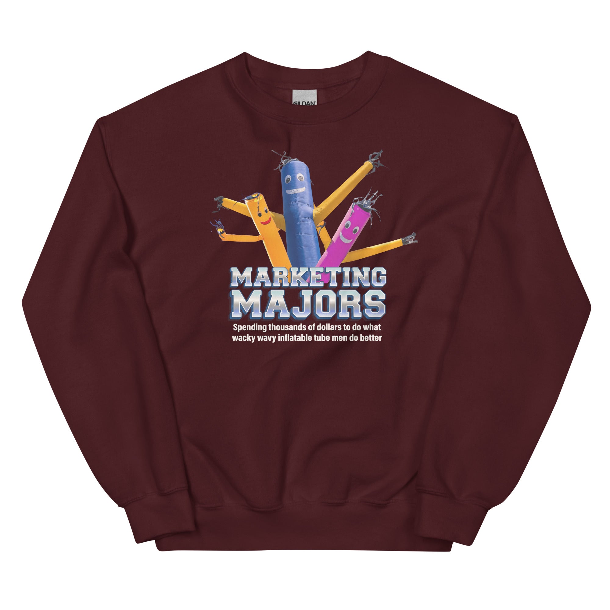 Marketing Majors (Wacky Wavy Inflatable Tube Men) Unisex Sweatshirt