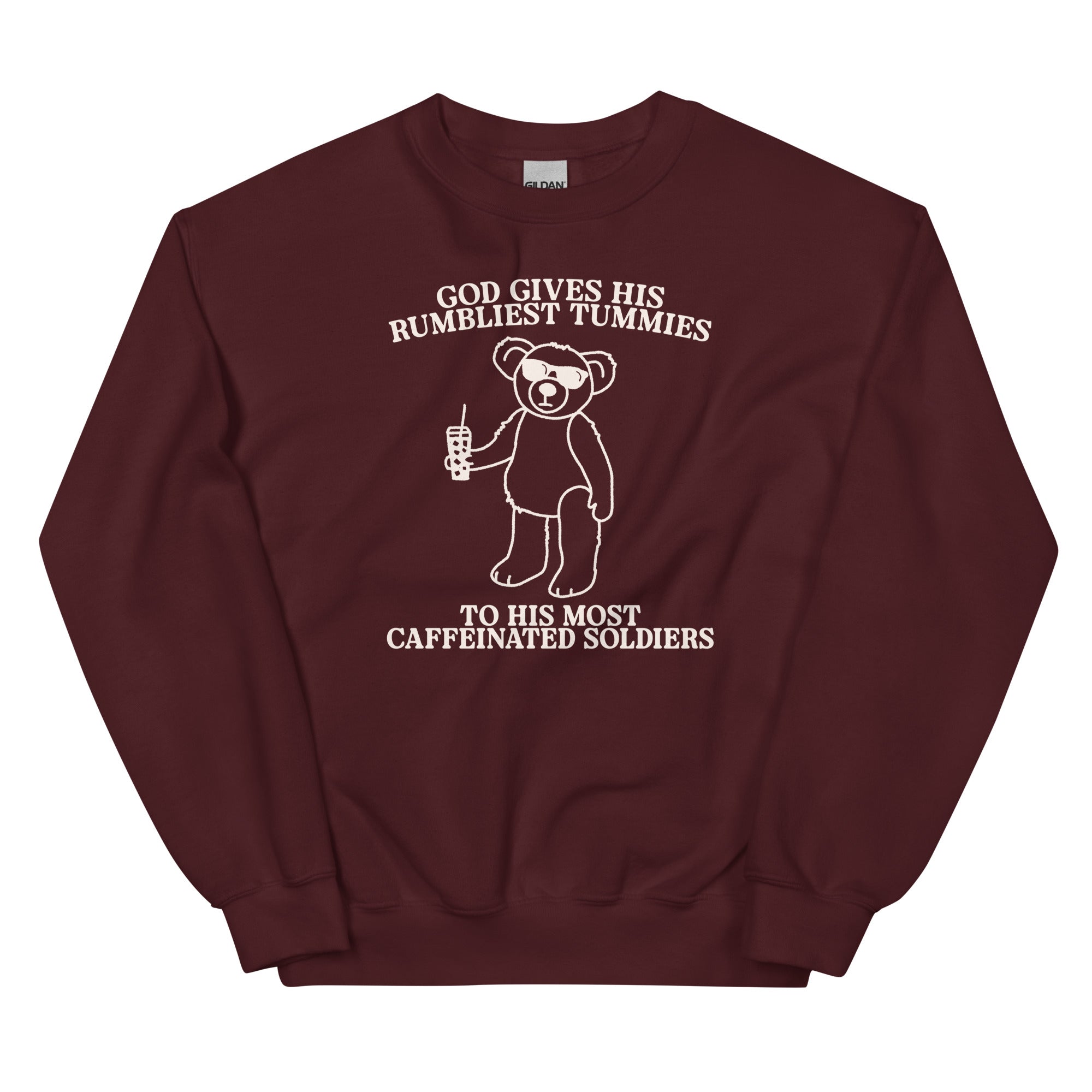 Rumbliest Tummies (Caffeinated Soldiers) Unisex Sweatshirt