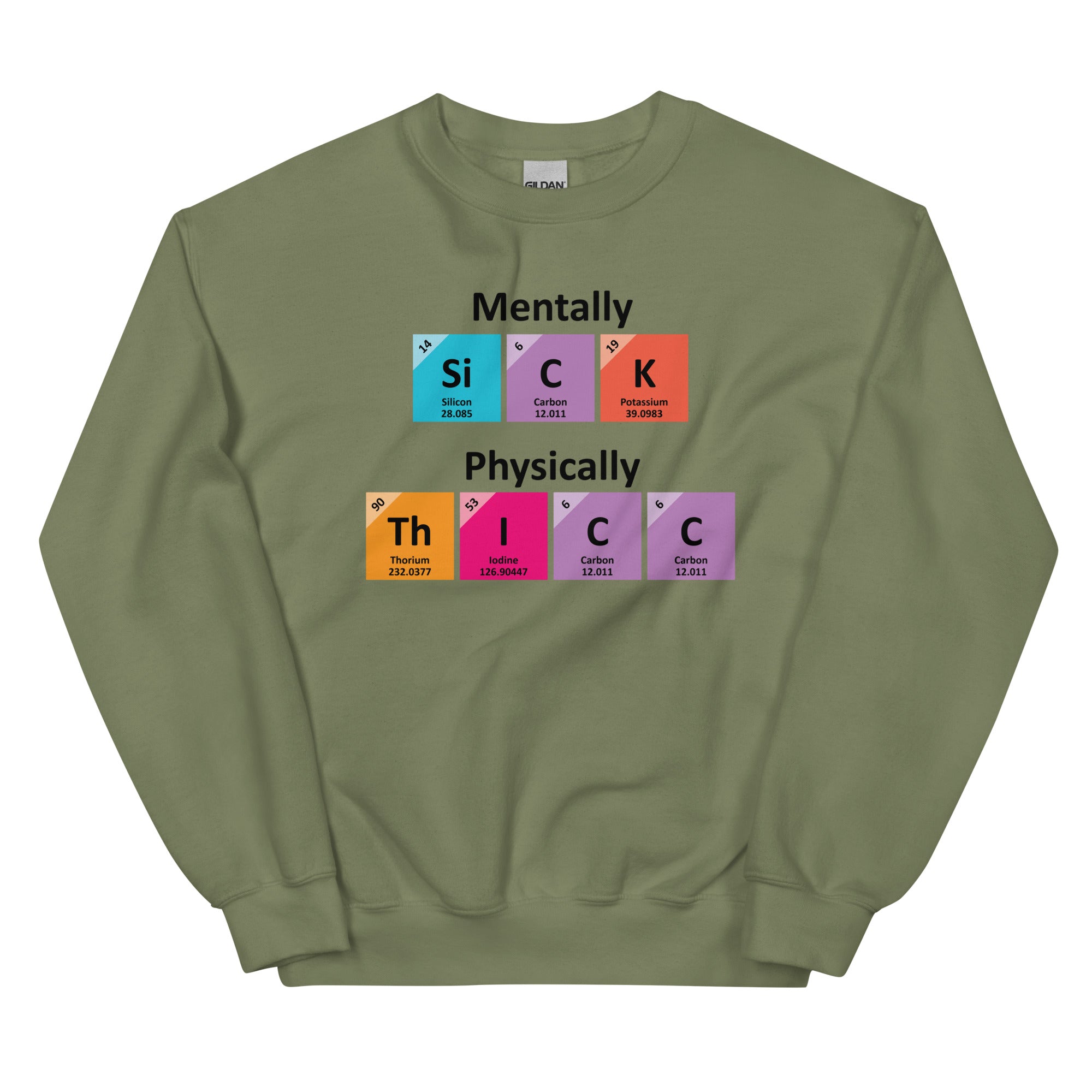 Mentally SiCK Physically ThICC Unisex Sweatshirt