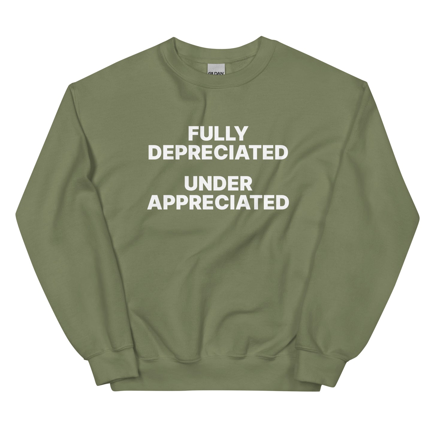 Fully Depreciated Under Appreciated Unisex Sweatshirt