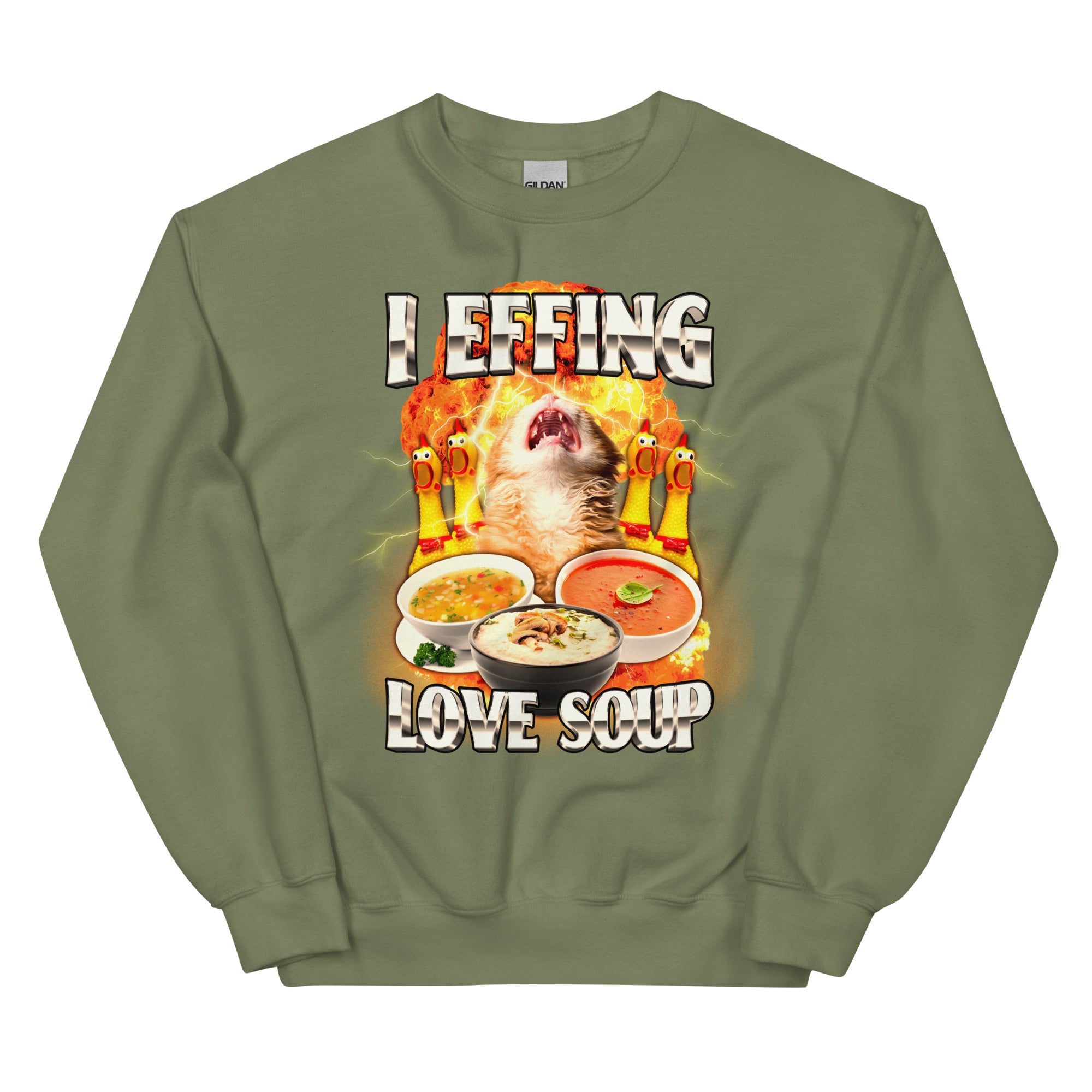 I Effing Love Soup (Clean) Unisex Sweatshirt