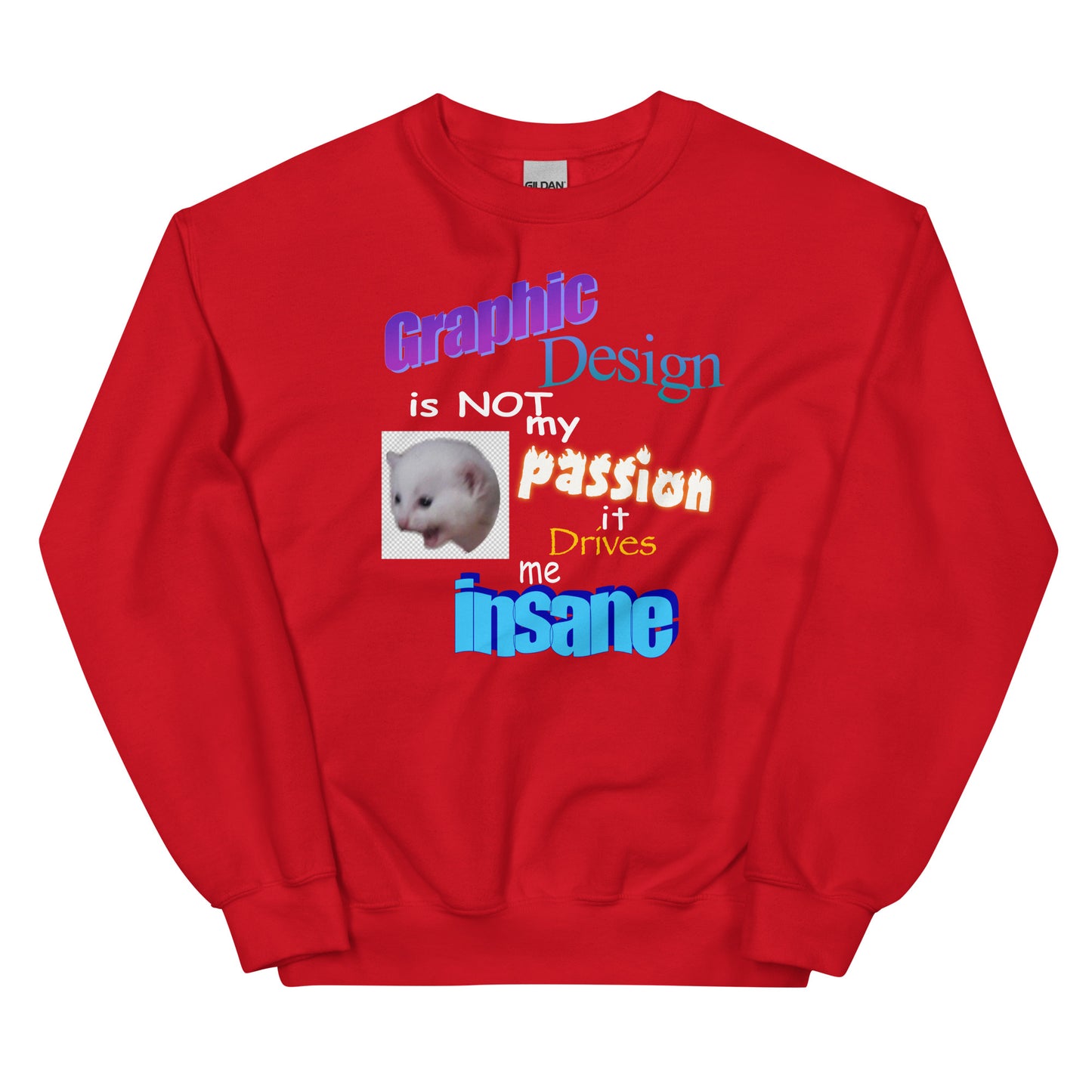 Graphic Design is NOT My Passion Unisex Sweatshirt