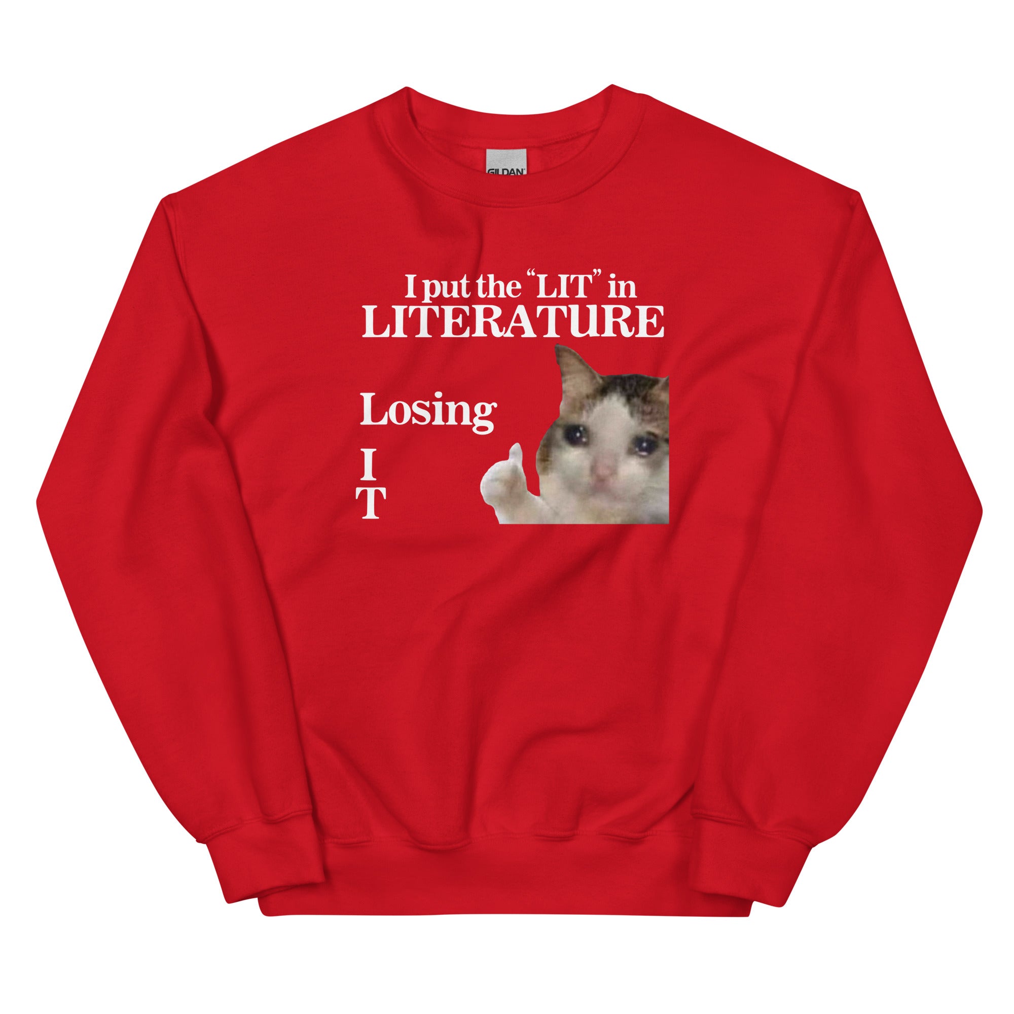 I Put the LIT in LITerature Unisex Sweatshirt