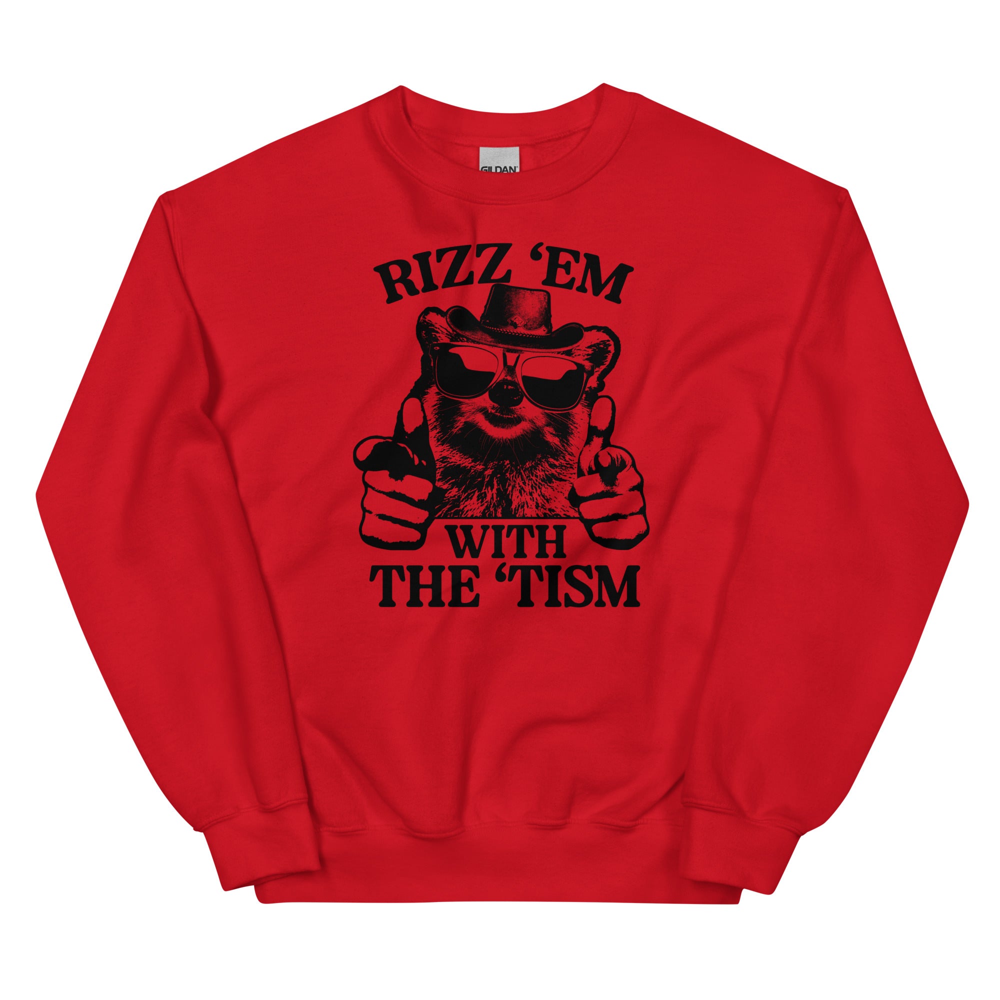 Rizz 'Em With the 'Tism (Raccoon) Unisex Sweatshirt