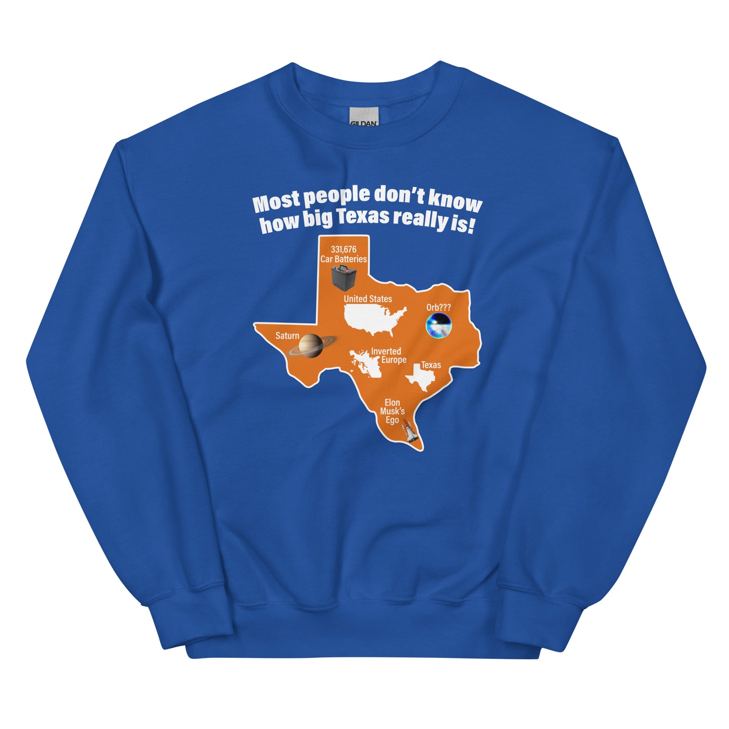 How Big Texas Really Is Unisex Sweatshirt