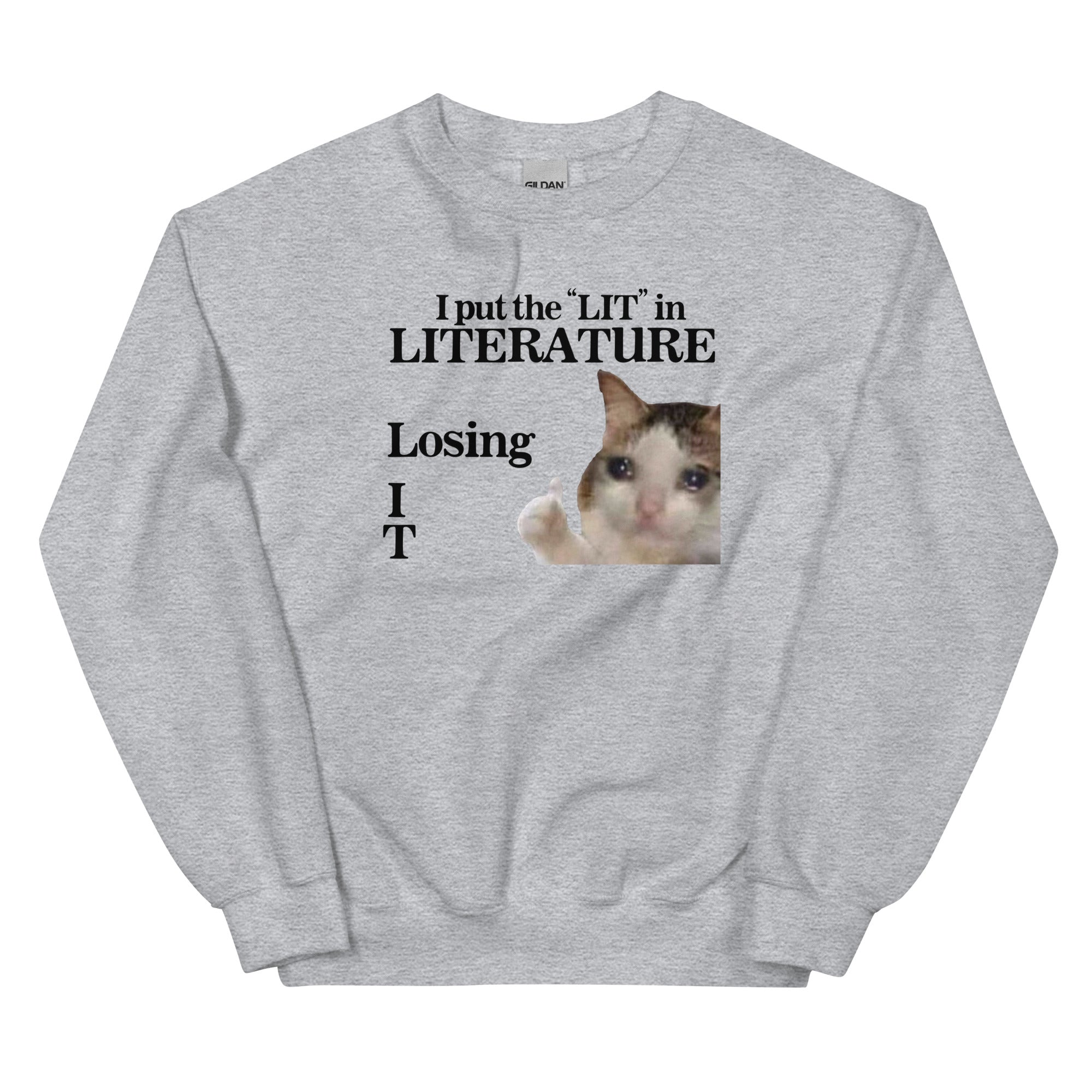 I Put the LIT in LITerature Unisex Sweatshirt