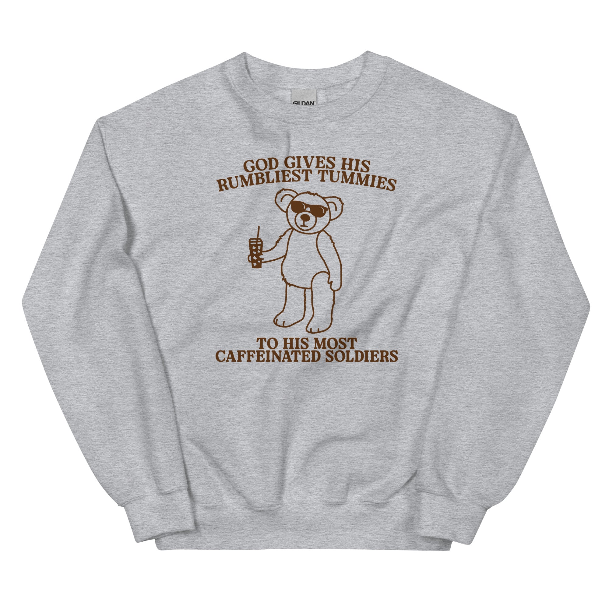 Rumbliest Tummies (Caffeinated Soldiers) Unisex Sweatshirt