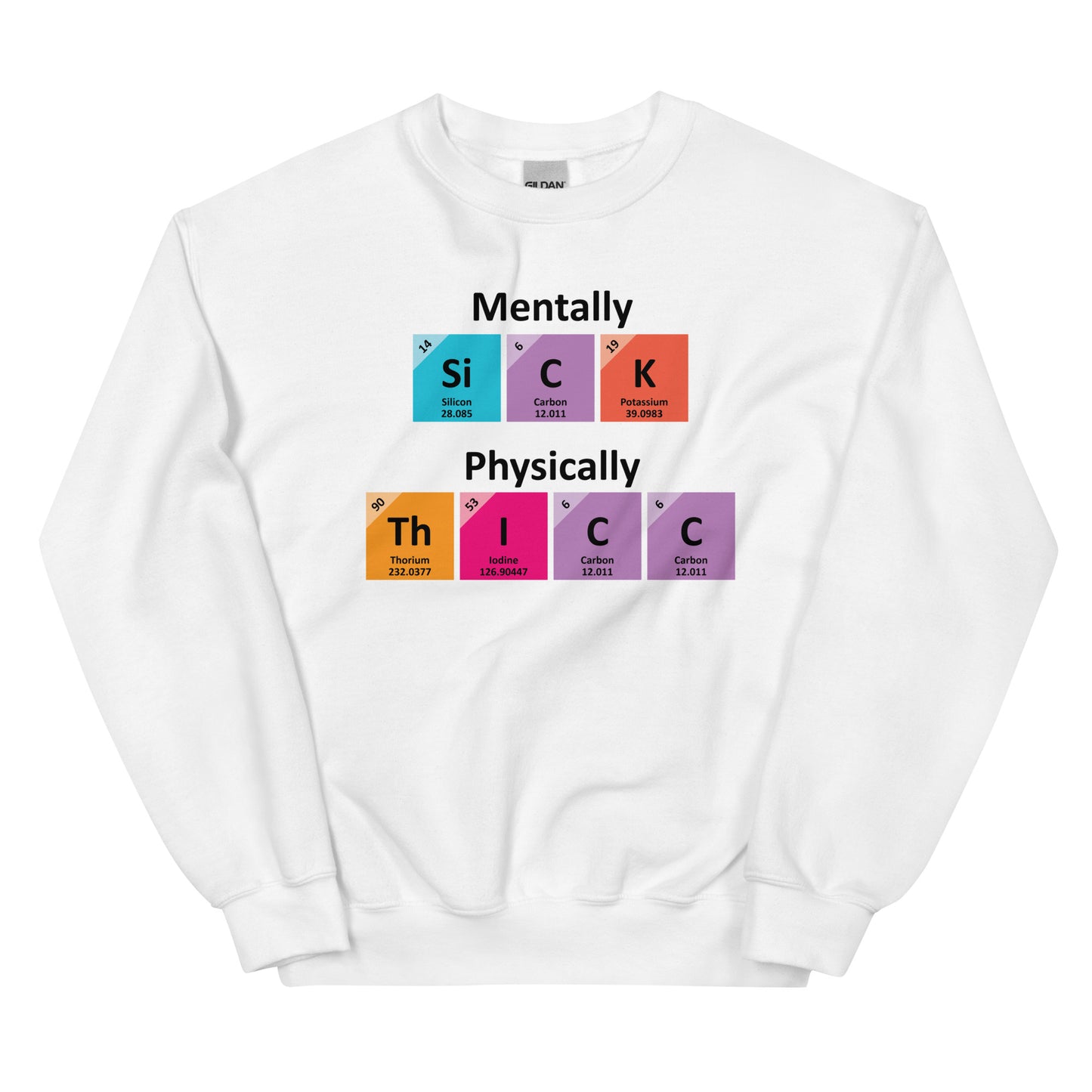 Mentally SiCK Physically ThICC Unisex Sweatshirt
