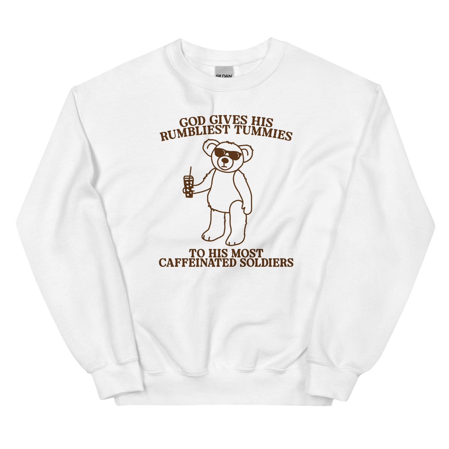 Rumbliest Tummies (Caffeinated Soldiers) Unisex Sweatshirt