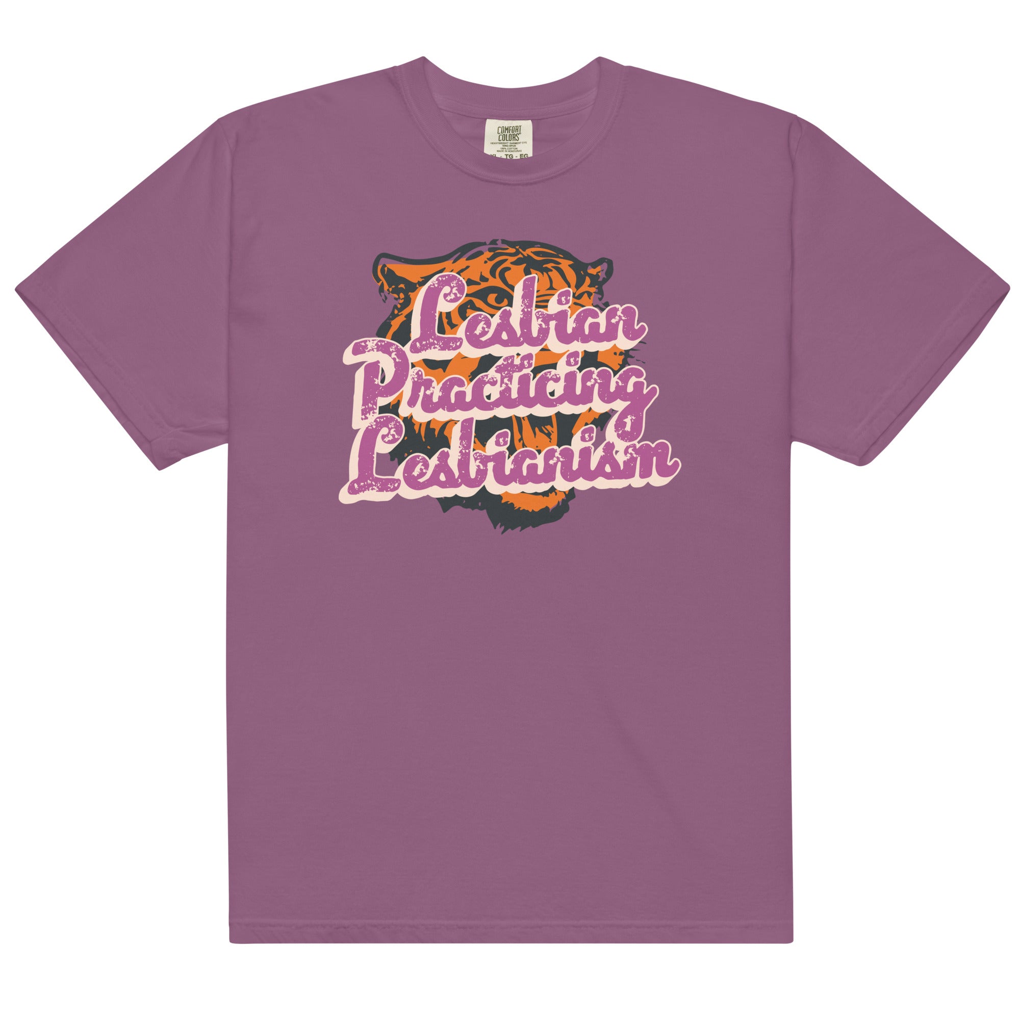 Lesbian Practicing Lesbianism (Tiger) Unisex t-shirt