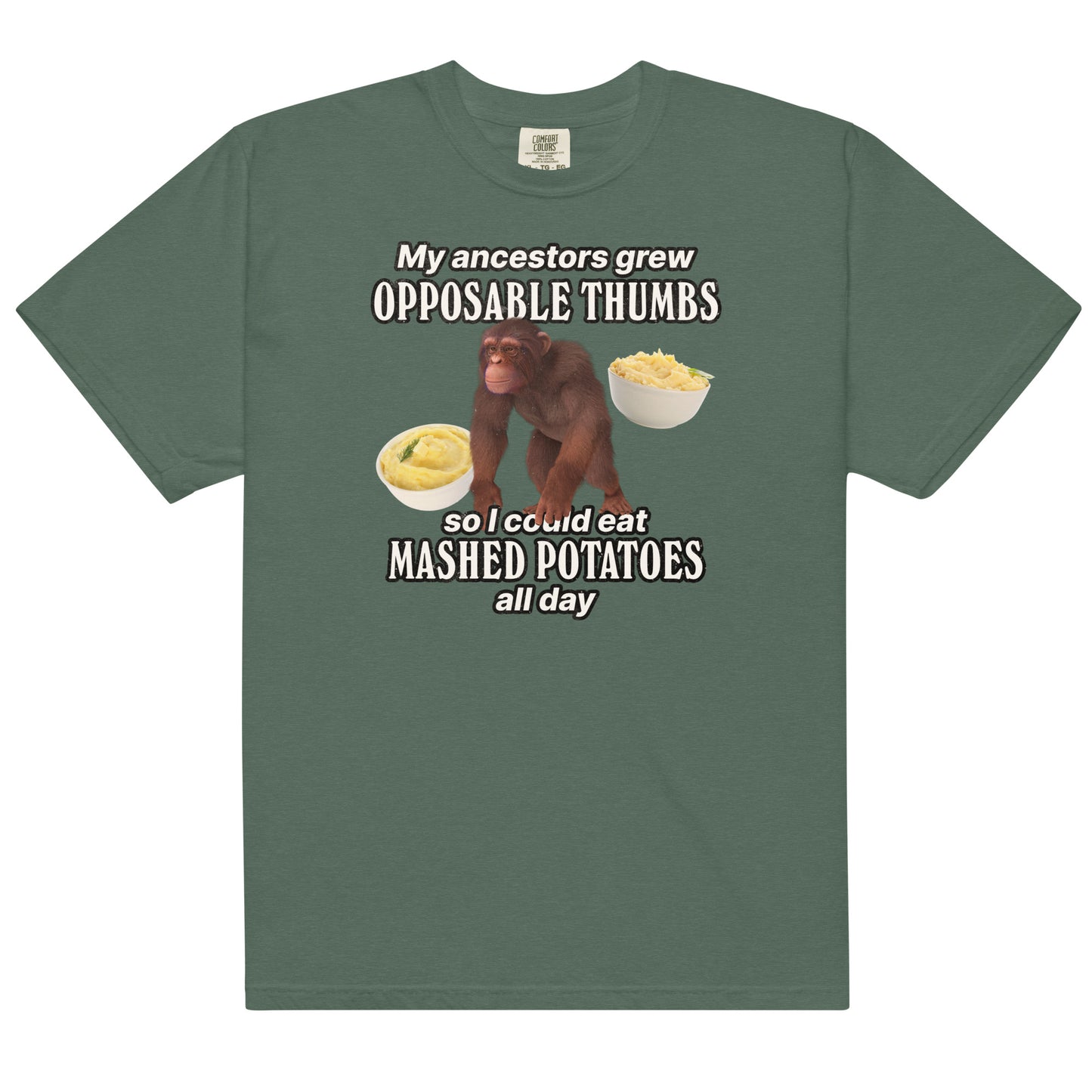 My Ancestors Grew Opposable Thumbs (Mashed Potatoes) Unisex t-shirt