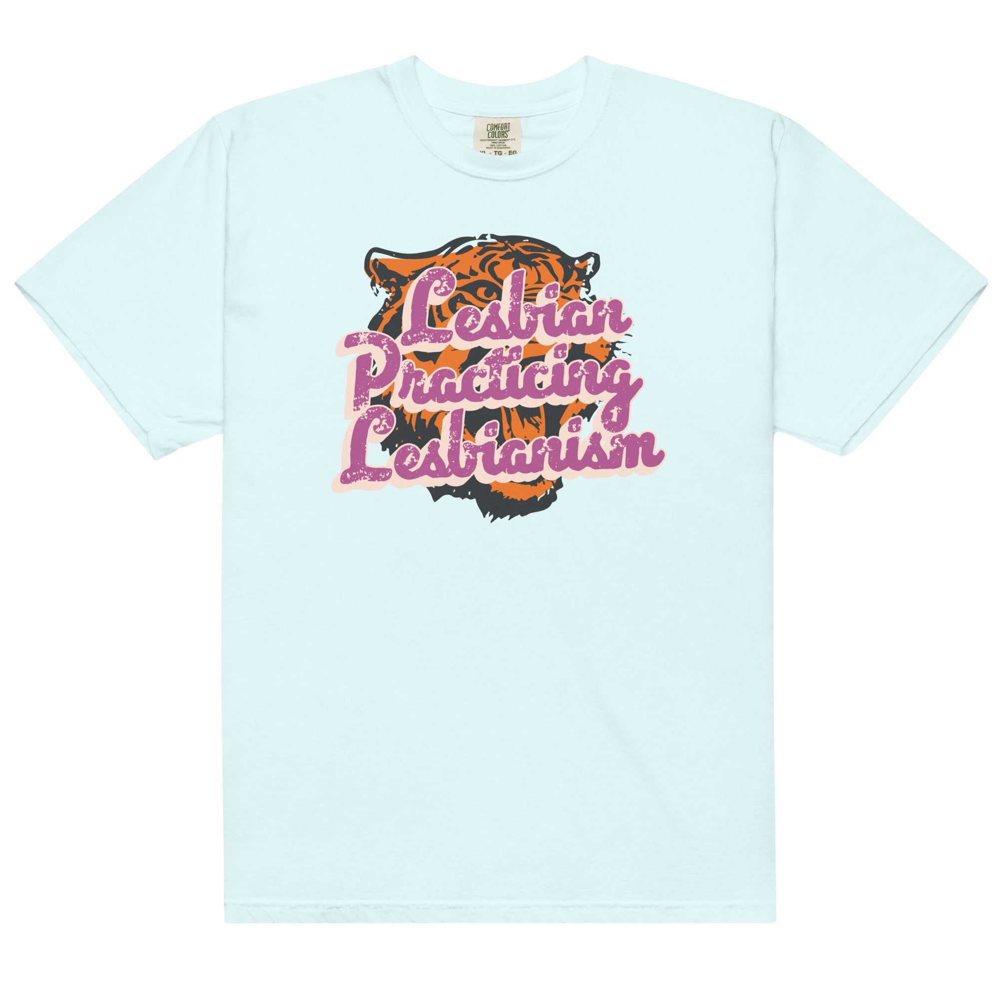 Lesbian Practicing Lesbianism (Tiger) Unisex t-shirt