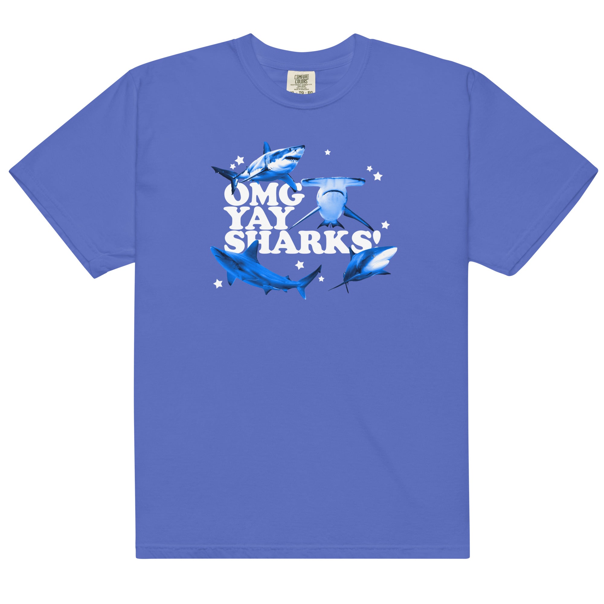 OMG YAY SHARKS Unisex t-shirt