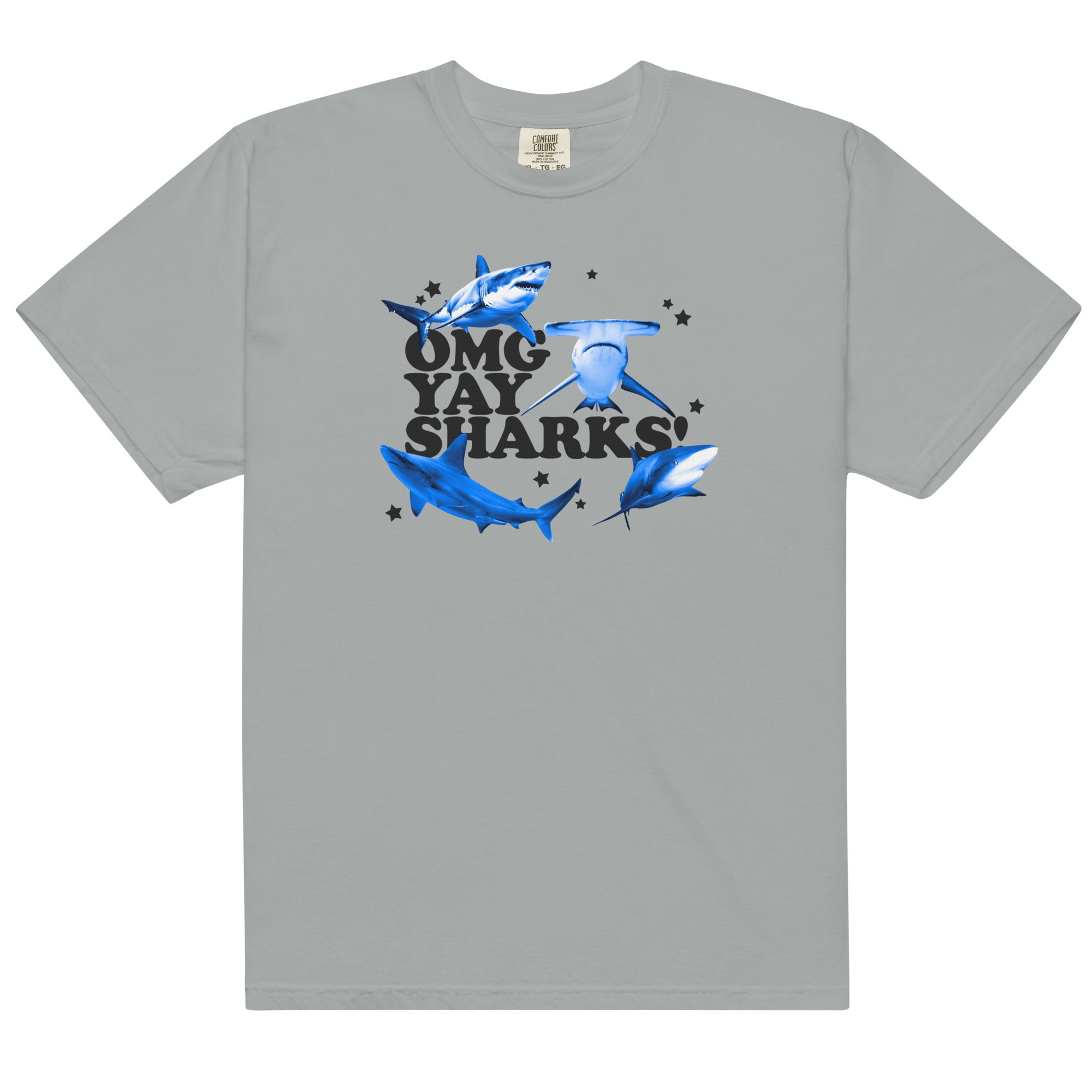 OMG YAY SHARKS Unisex t-shirt