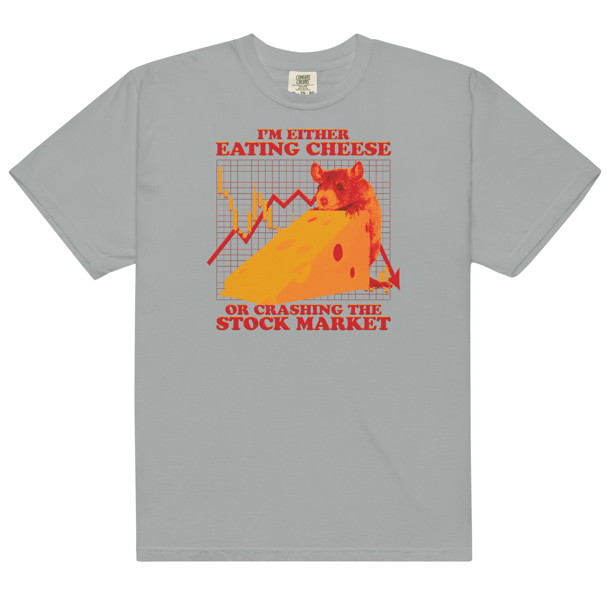 Eating Cheese or Crashing the Stock Market Unisex t-shirt