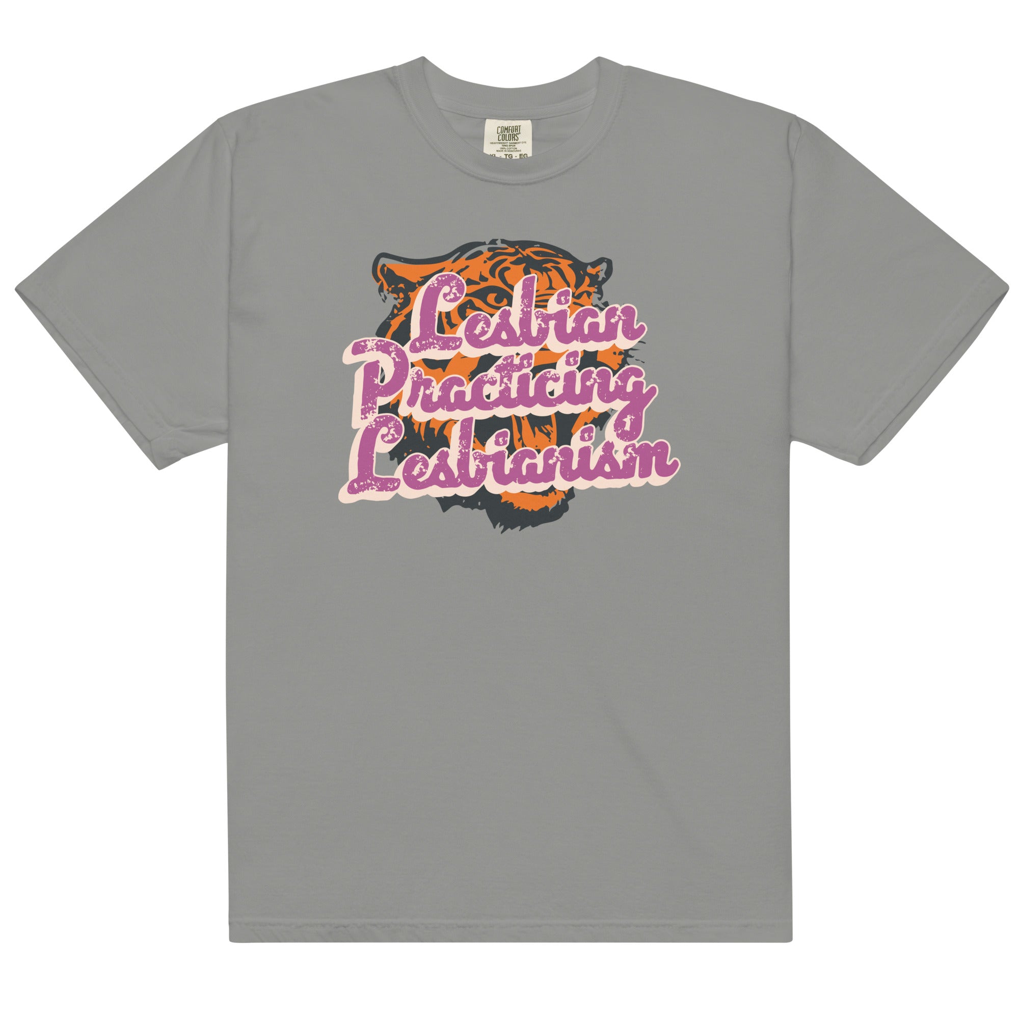 Lesbian Practicing Lesbianism (Tiger) Unisex t-shirt