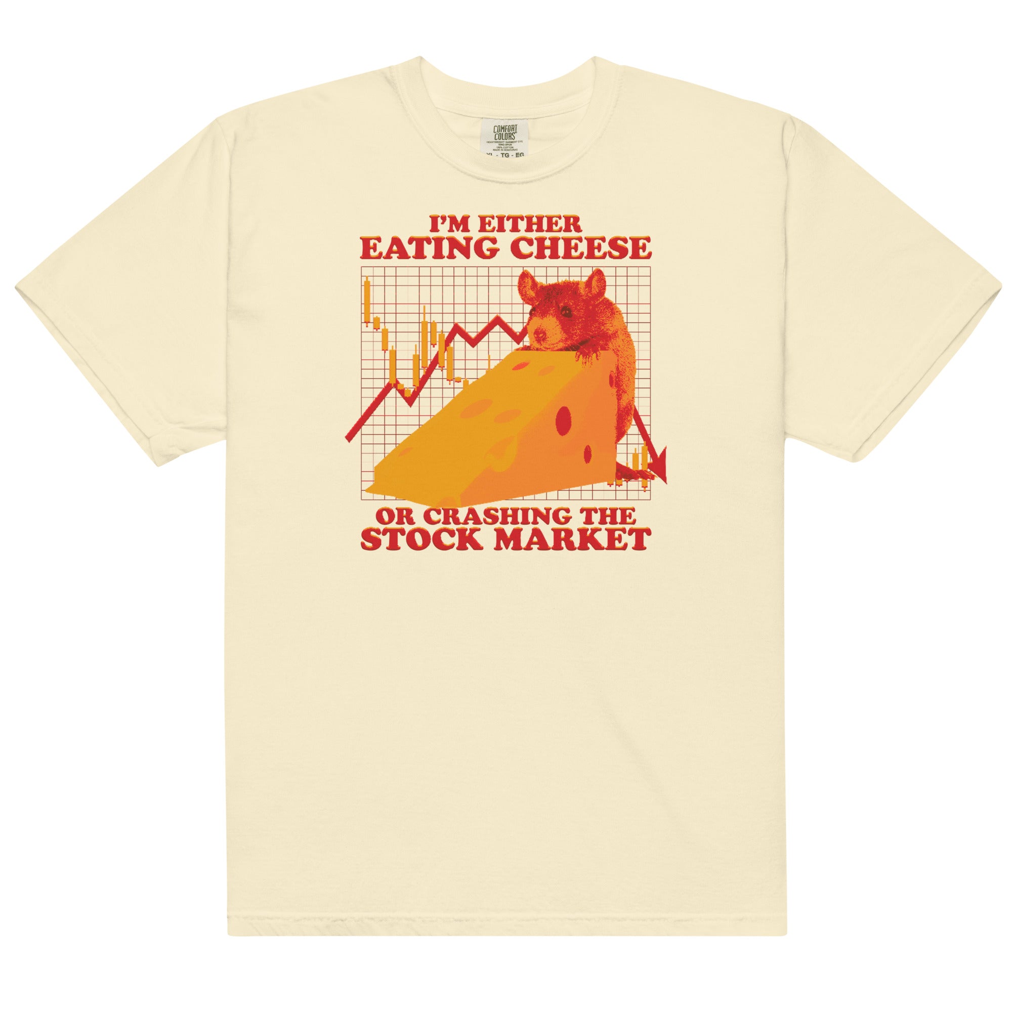 Eating Cheese or Crashing the Stock Market Unisex t-shirt