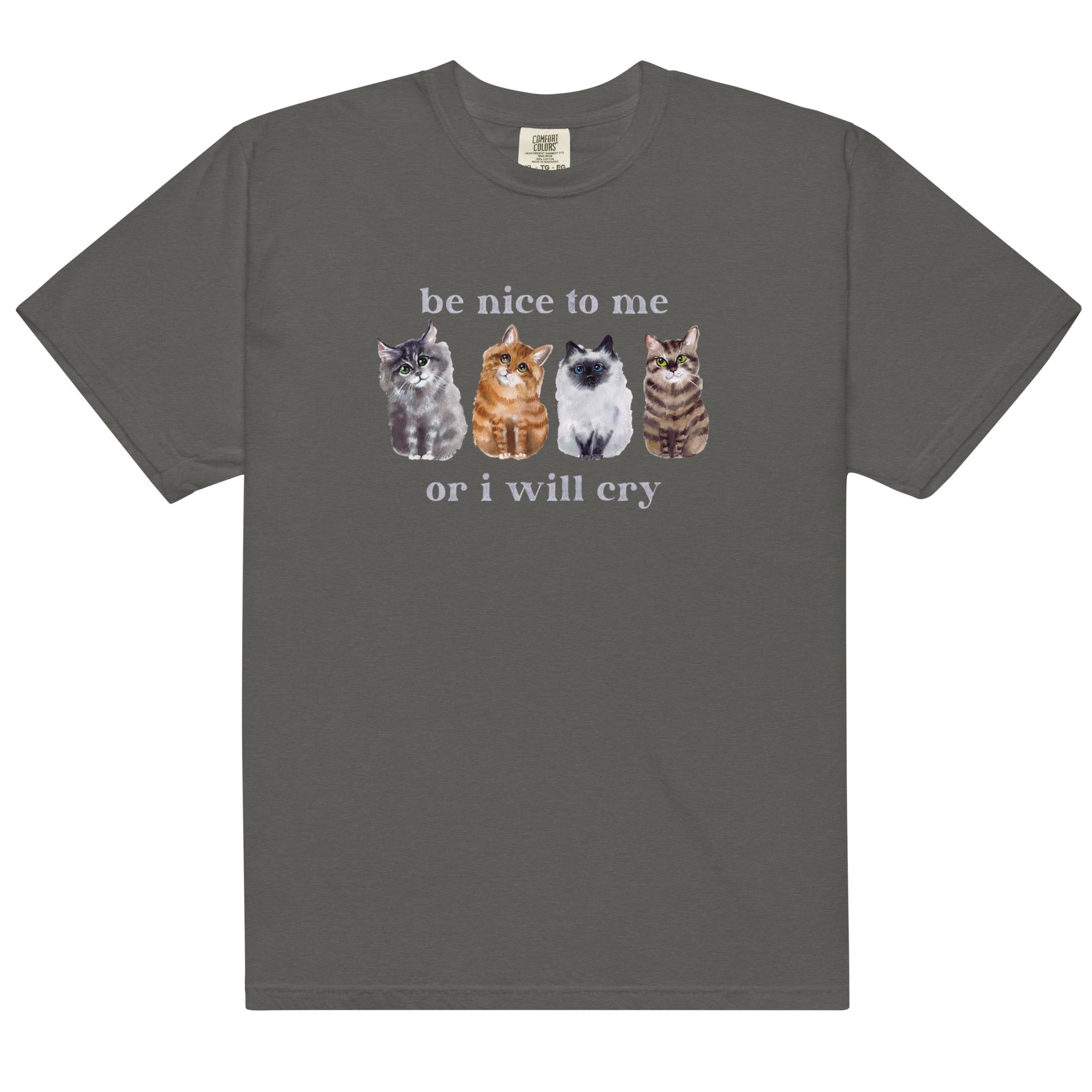 Be Nice to Me Or I Will Cry Unisex t-shirt