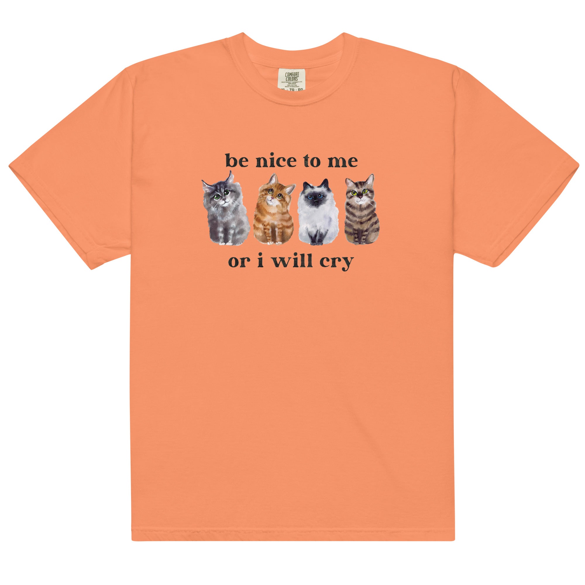 Be Nice to Me Or I Will Cry Unisex t-shirt