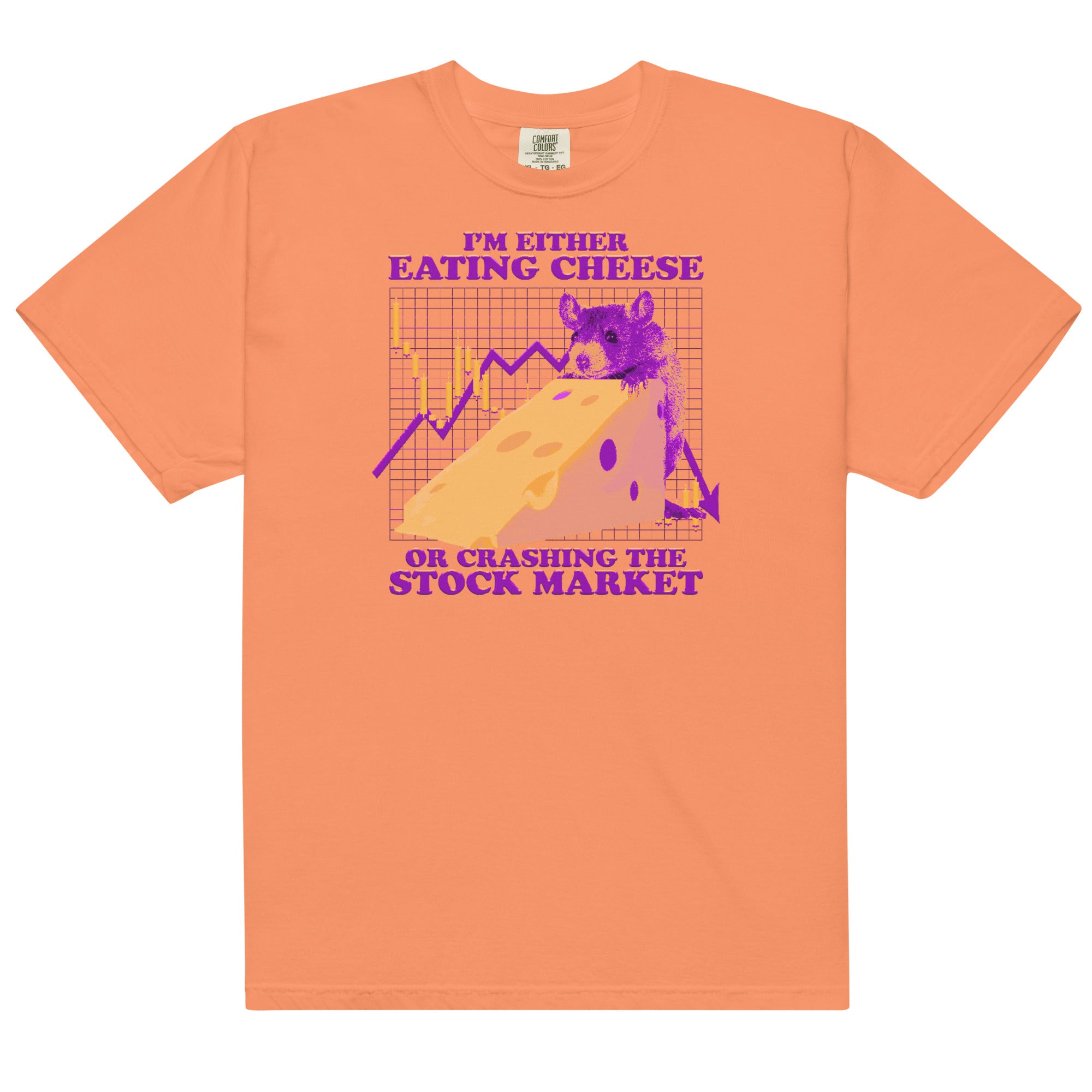 Eating Cheese or Crashing the Stock Market Unisex t-shirt