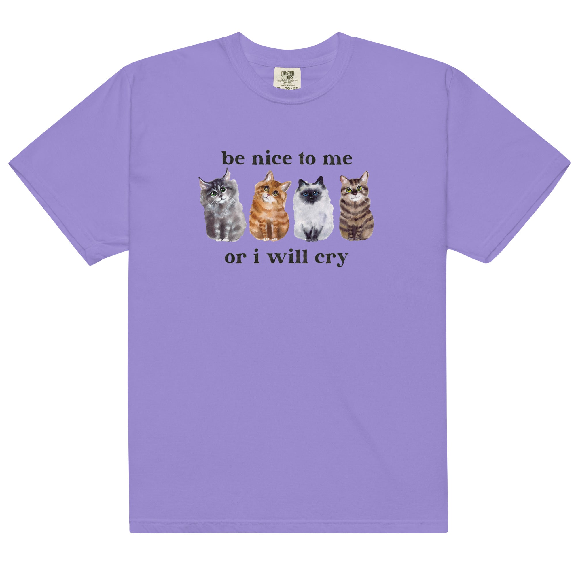 Be Nice to Me Or I Will Cry Unisex t-shirt