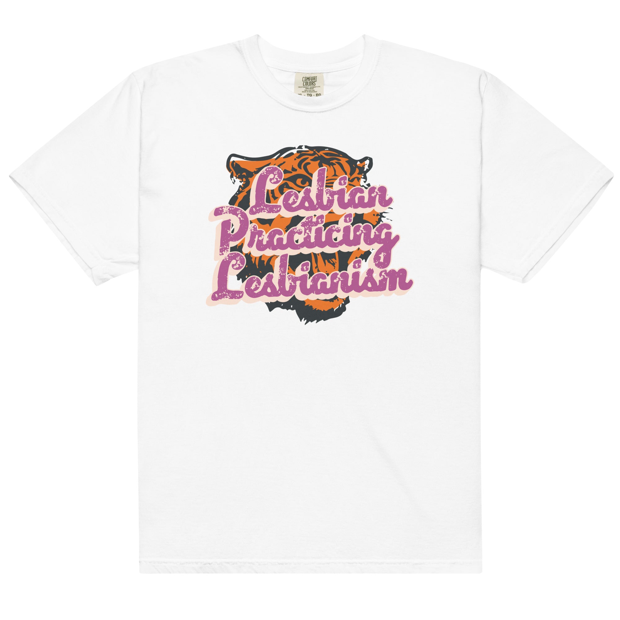 Lesbian Practicing Lesbianism (Tiger) Unisex t-shirt