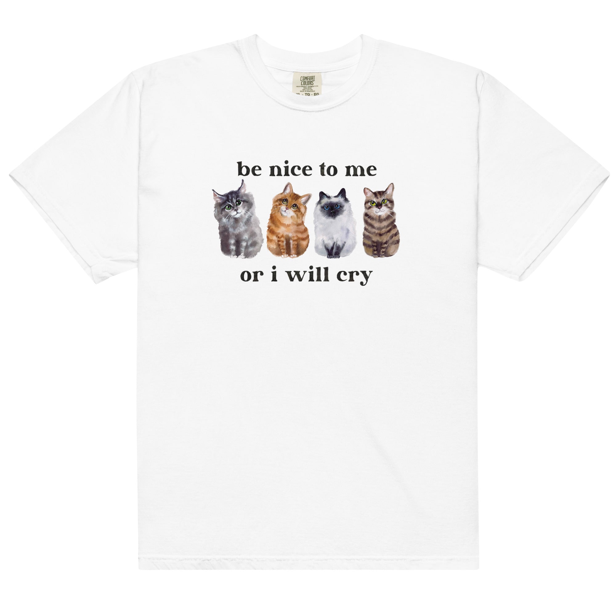 Be Nice to Me Or I Will Cry Unisex t-shirt