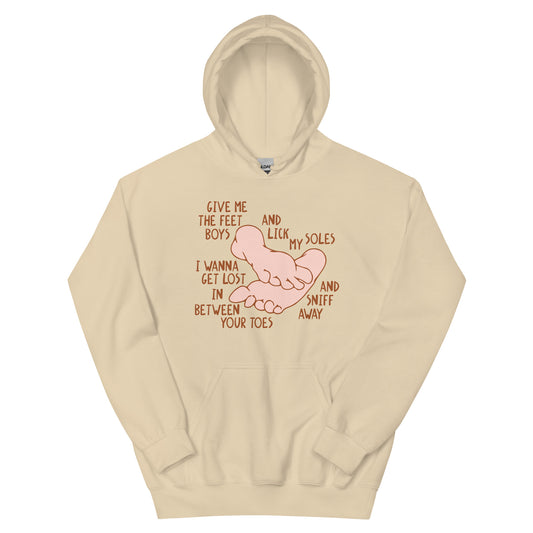 Give Me The Feet Boys Unisex Hoodie