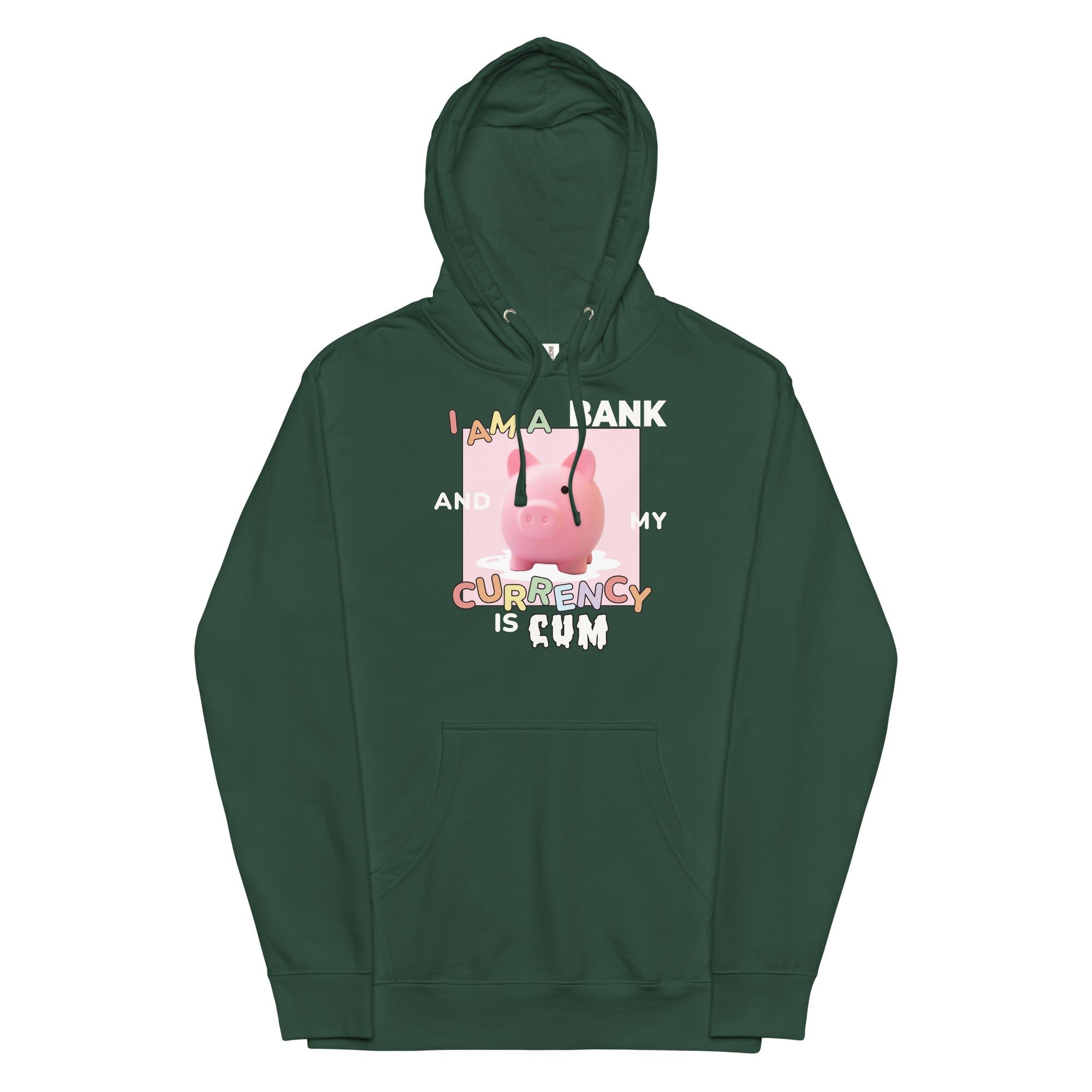 I Am a Bank and My Currency is Cum Unisex hoodie