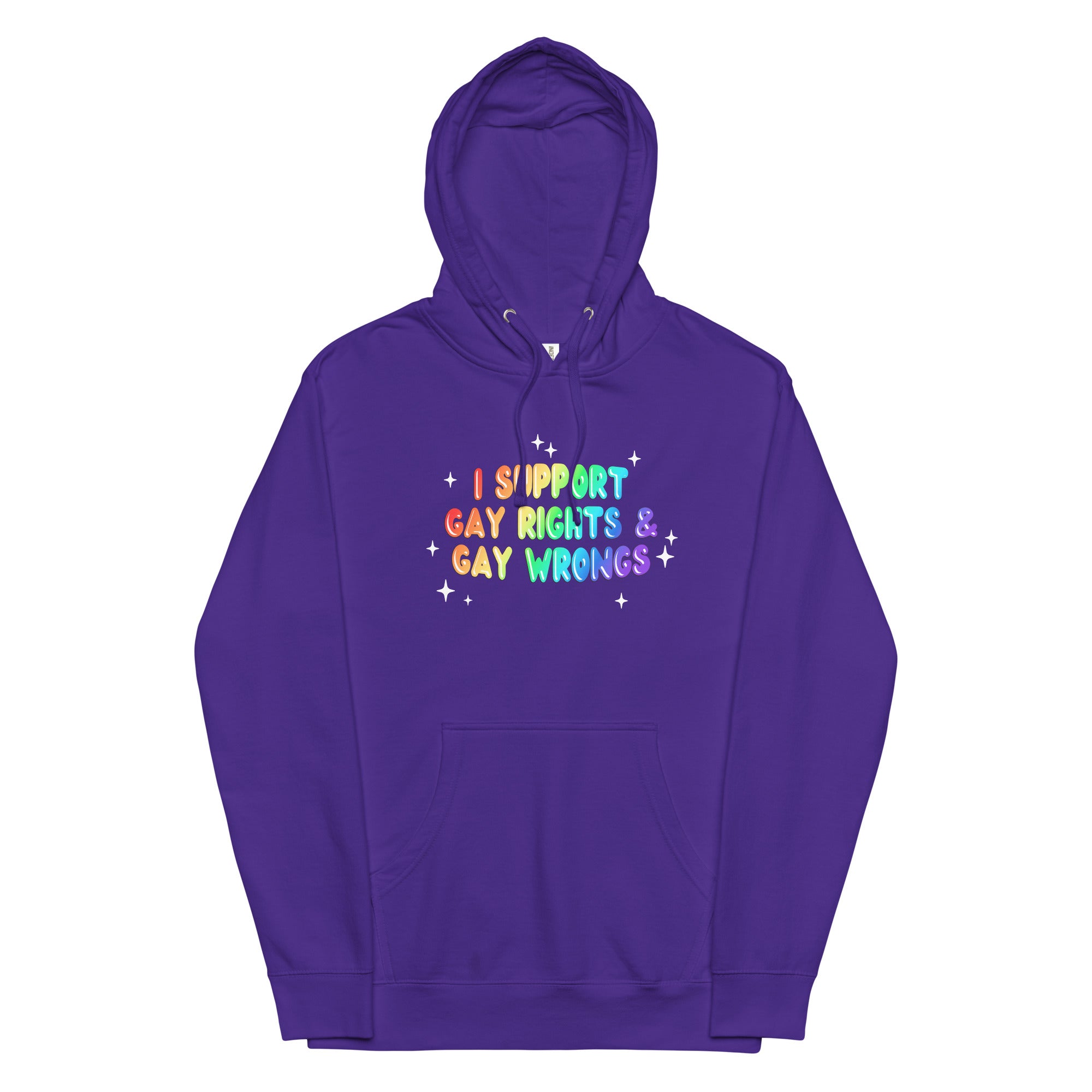 I Support Gay Rights & Gay Wrongs Unisex hoodie