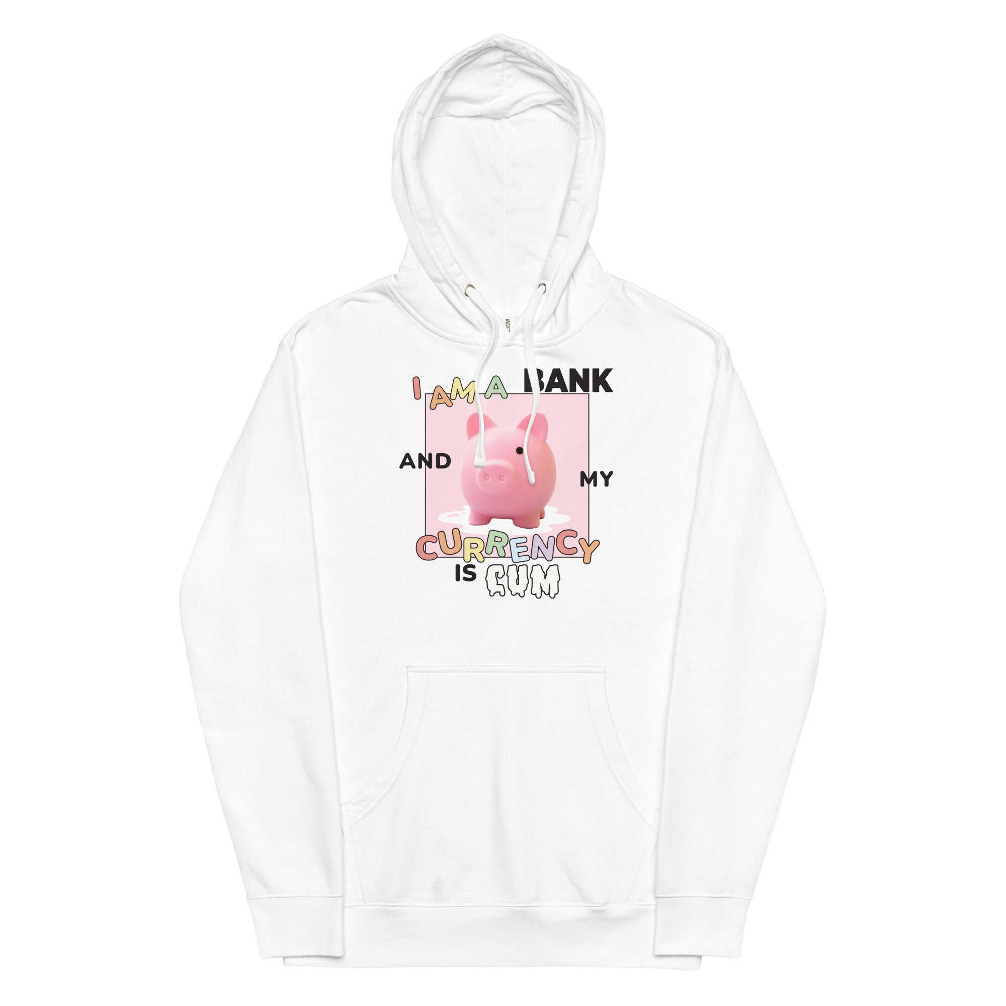 I Am a Bank and My Currency is Cum Unisex hoodie