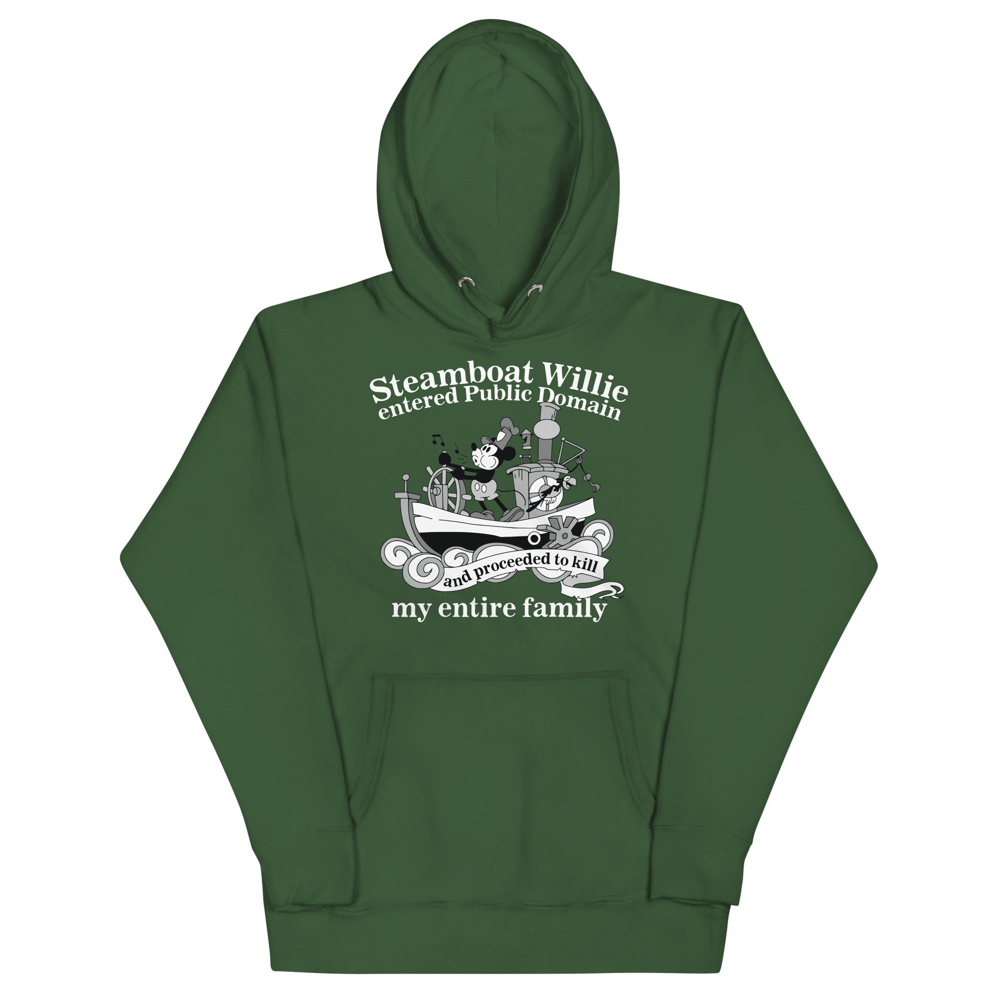 Steamboat Willie Entered Public Domain Unisex Hoodie